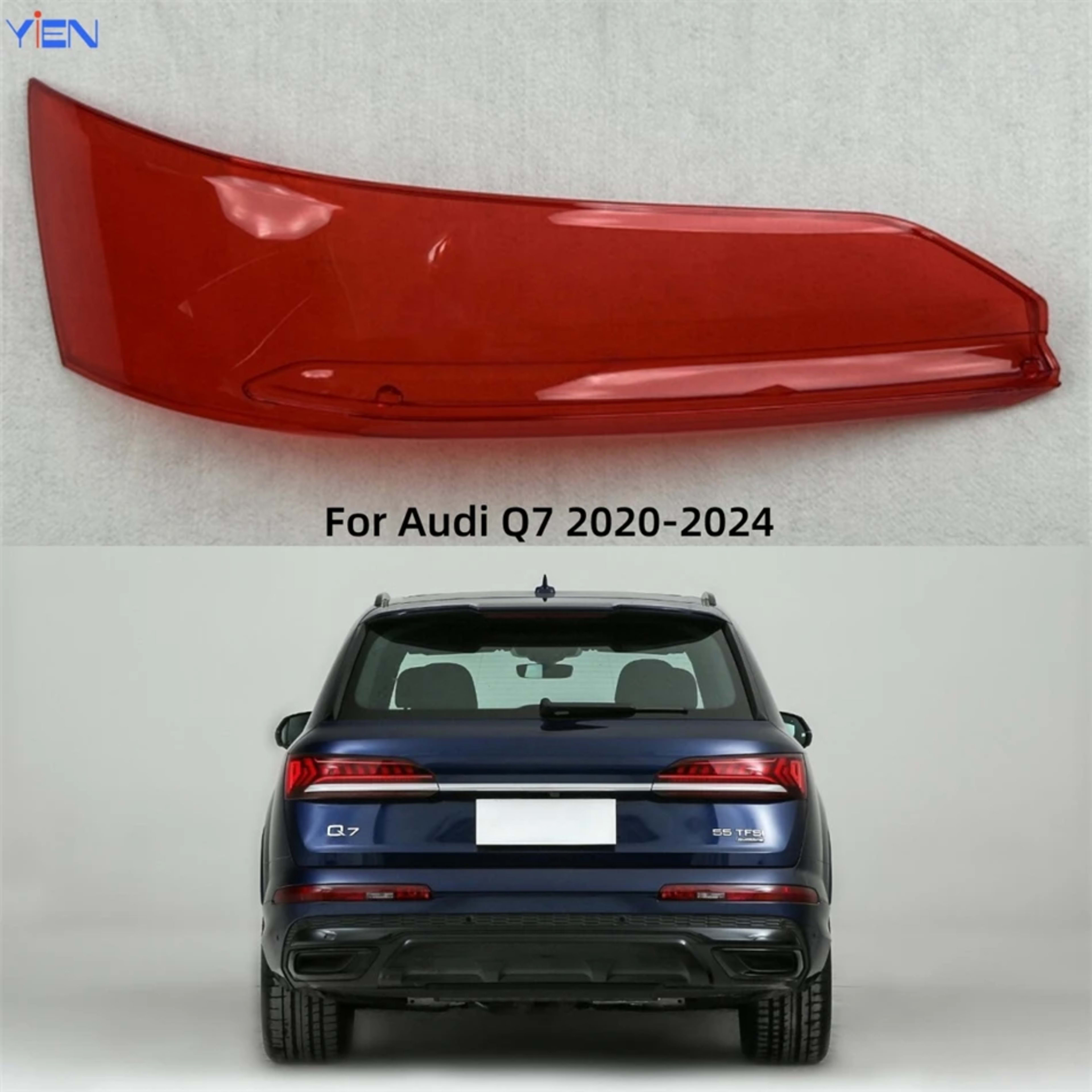 For Audi Q7 2020 2021 2022 2023 2024 Accessories For Vehicles Replacement Car Lights Shell Brake Lights Shell Tail Lamp  1