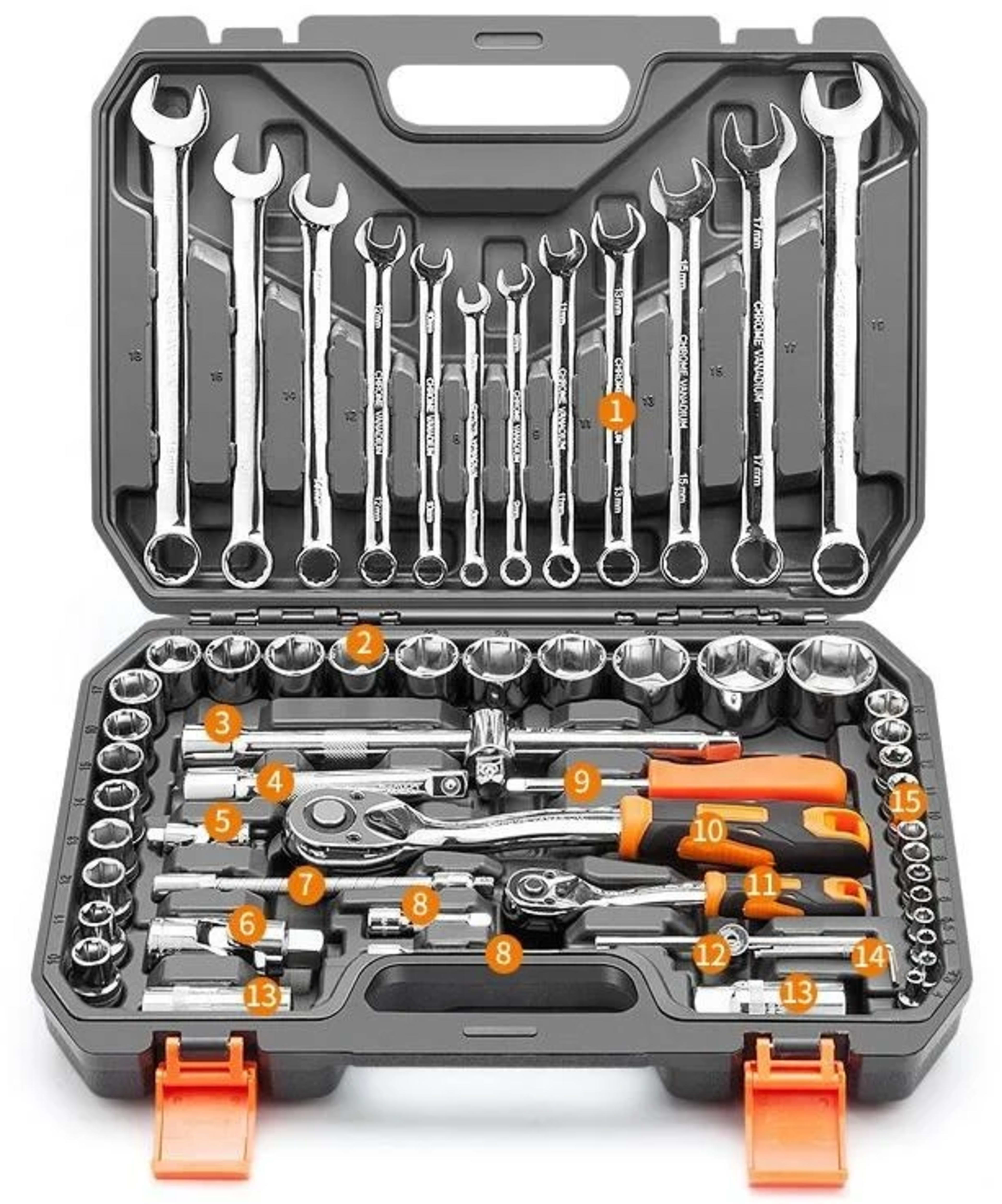 Home Hardware Hand Tool Combination Toolbox Auto Repair Toolkit Electric Tool Box Gift Garden Toolbox Household Hand Too 2