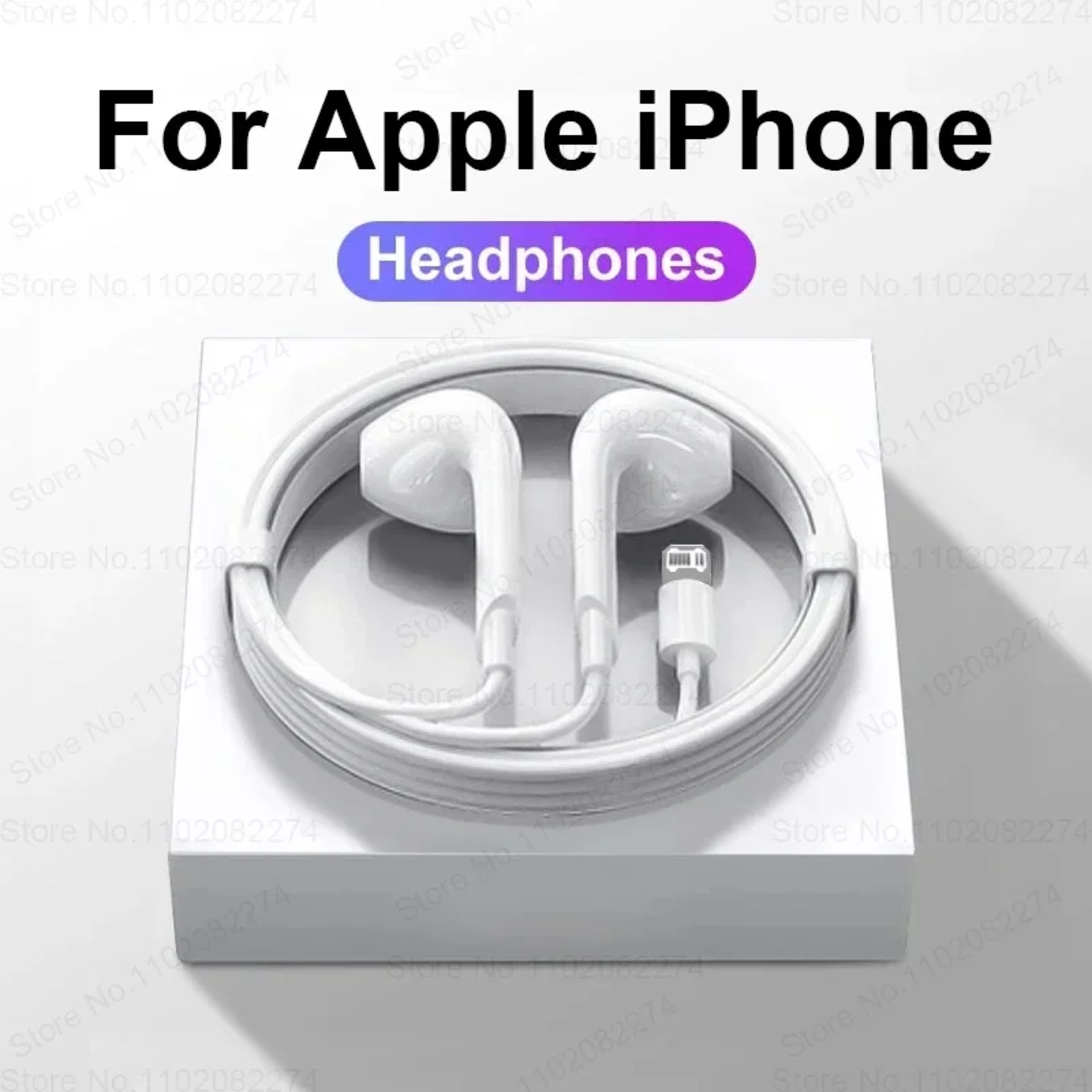 Original Headphones For Apple iPhone 14 11 12 13 Pro Max Earphones XR X XS SE 6 6S 7 8 Plus Bluetooth Wired Earbuds Acce 1