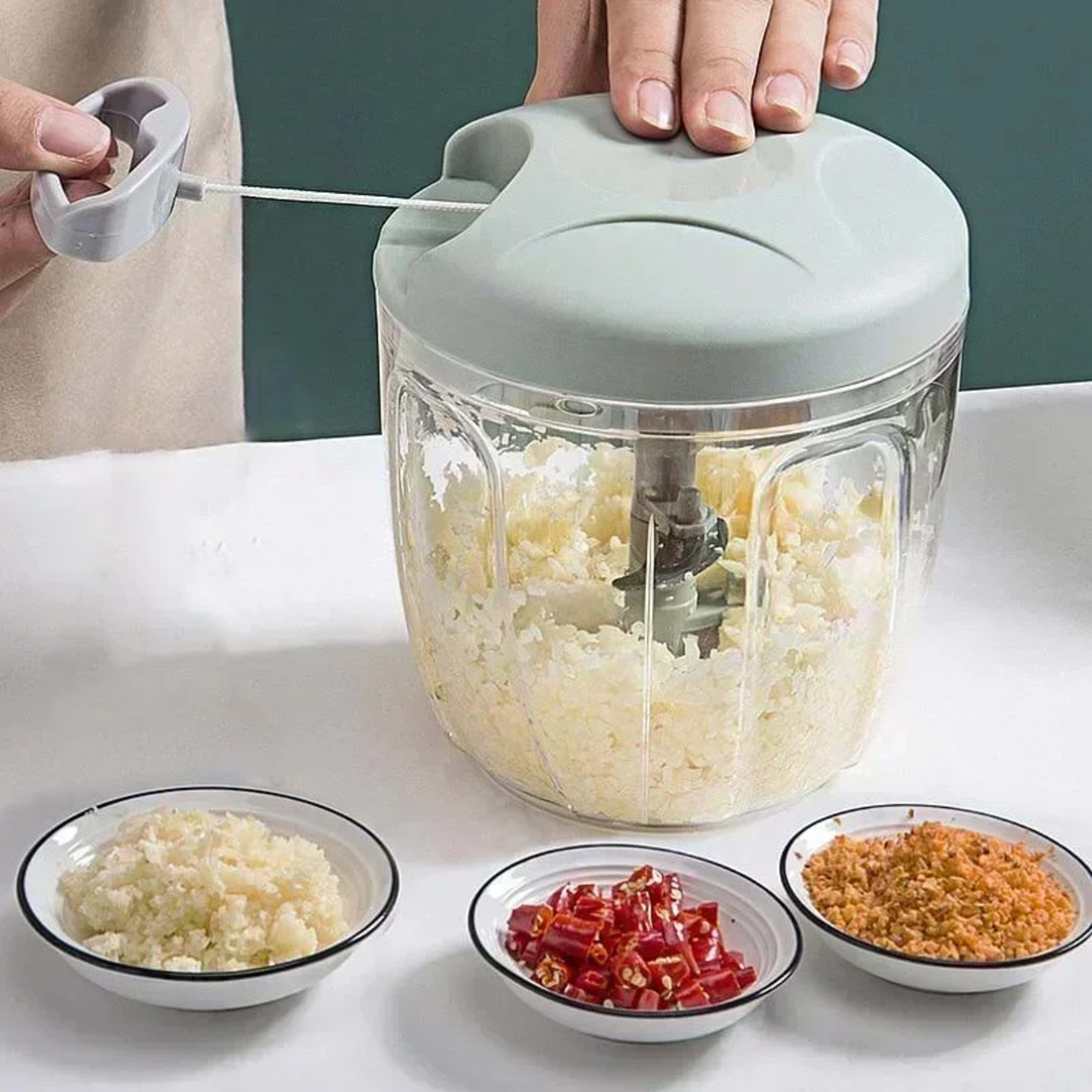 Kitchen Householde Manual Garlic Press Multi-function Grinding Chopper Food Vegetables Cutter Meat Kitchen Gadgets Mashe 6