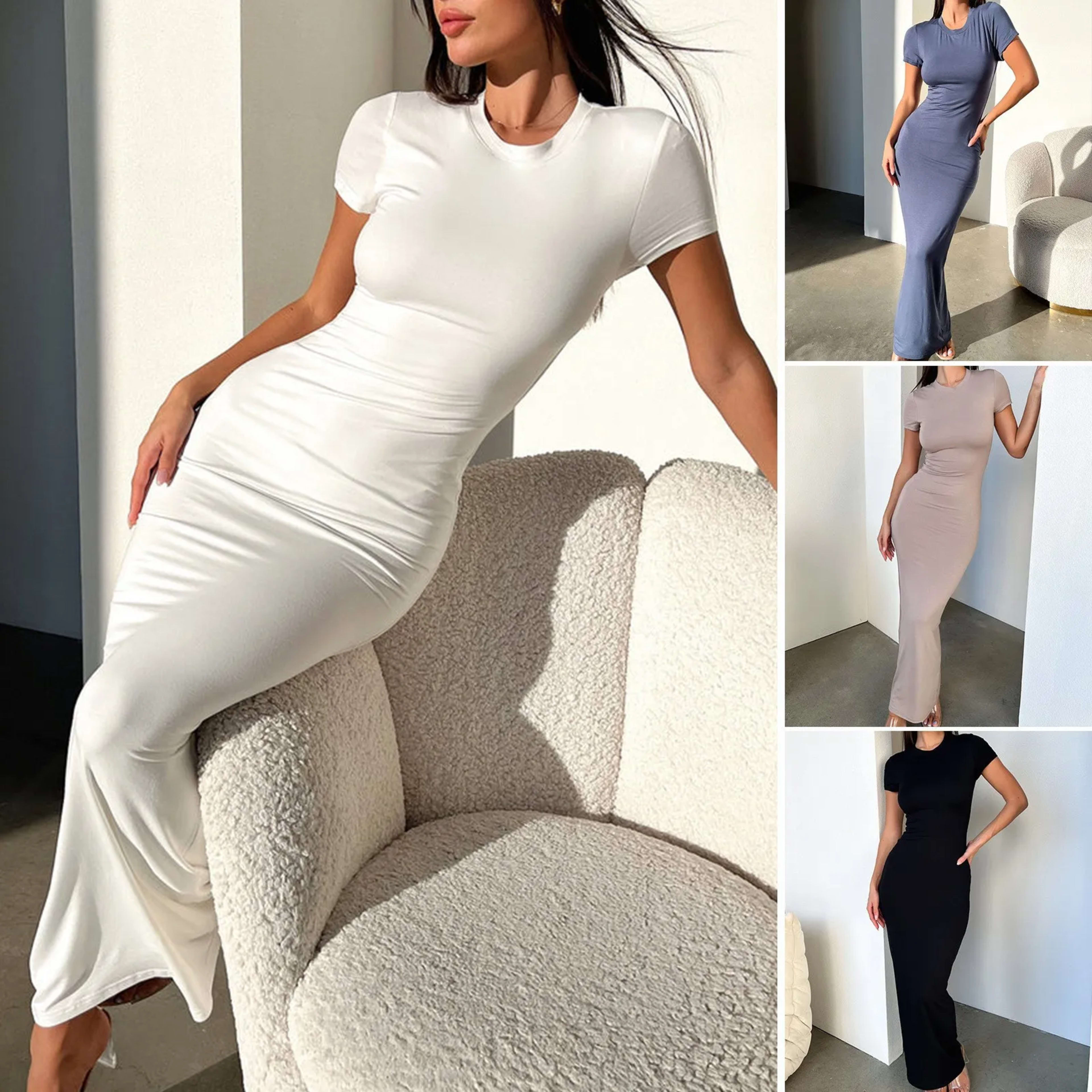 Women's Dress Female Clothing Sexy Outfits Prom Dresses for Woman Elegant Party Dresses Casual Evening Long Clothes Summ 6