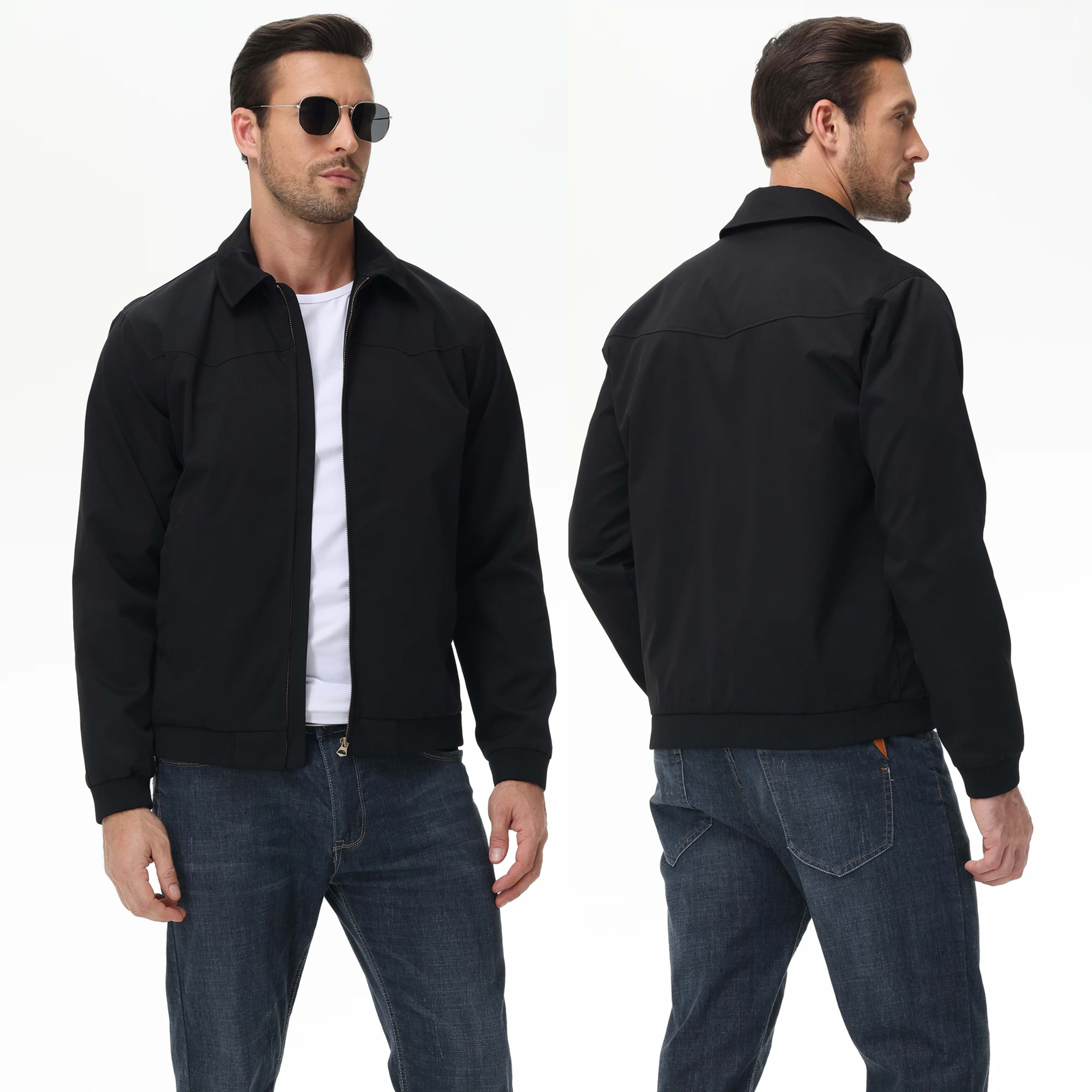 Mens Business Casua Jacket, Autumn Winter Windbreaker Waterproof Warm Coat with Inner Pocket Daily Workout A Gift for Pr 8