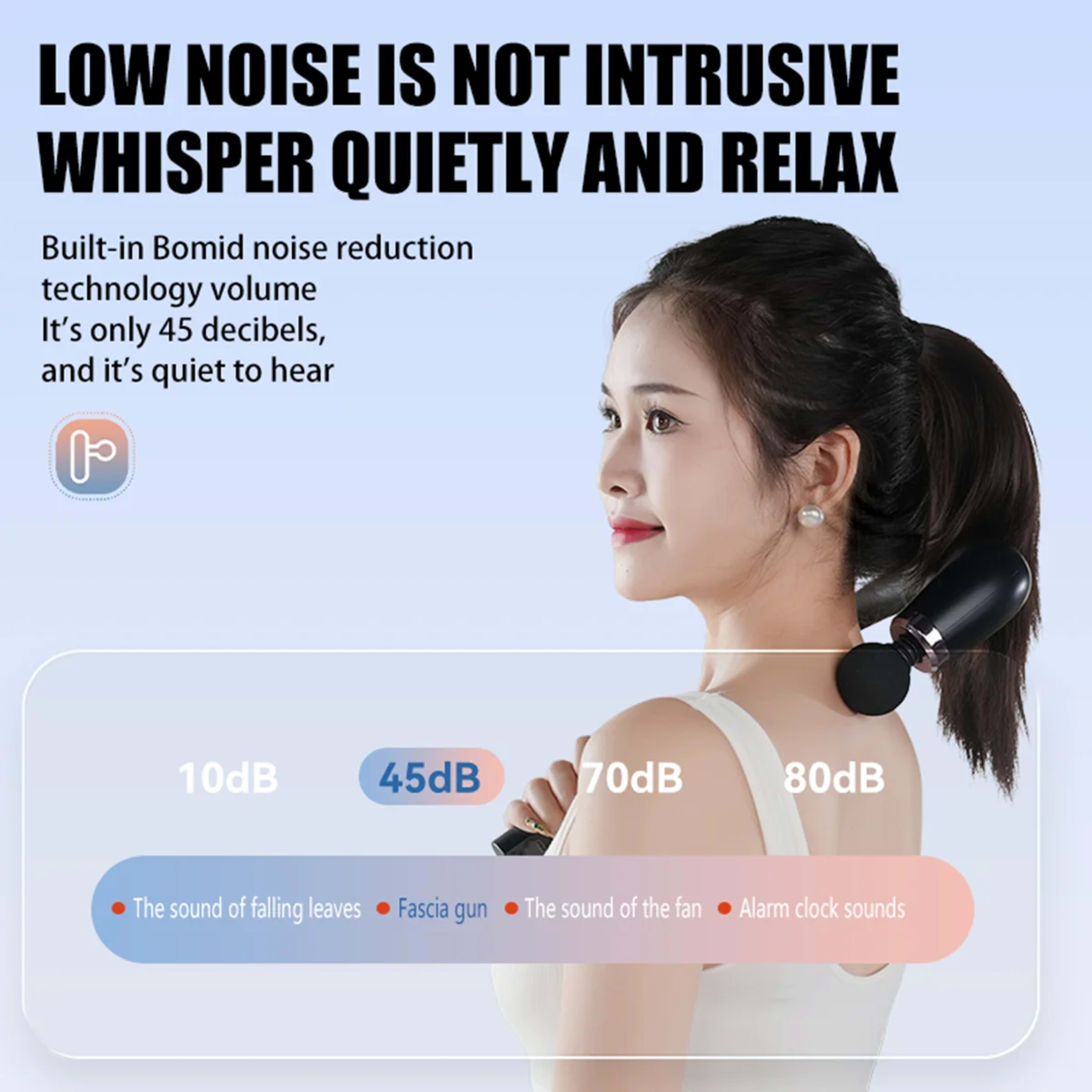 Electric Fascia Gun Massager Body Relaxation Trigger Point Massage Machine for Fitness Hammer Home Handheld Hammer 4