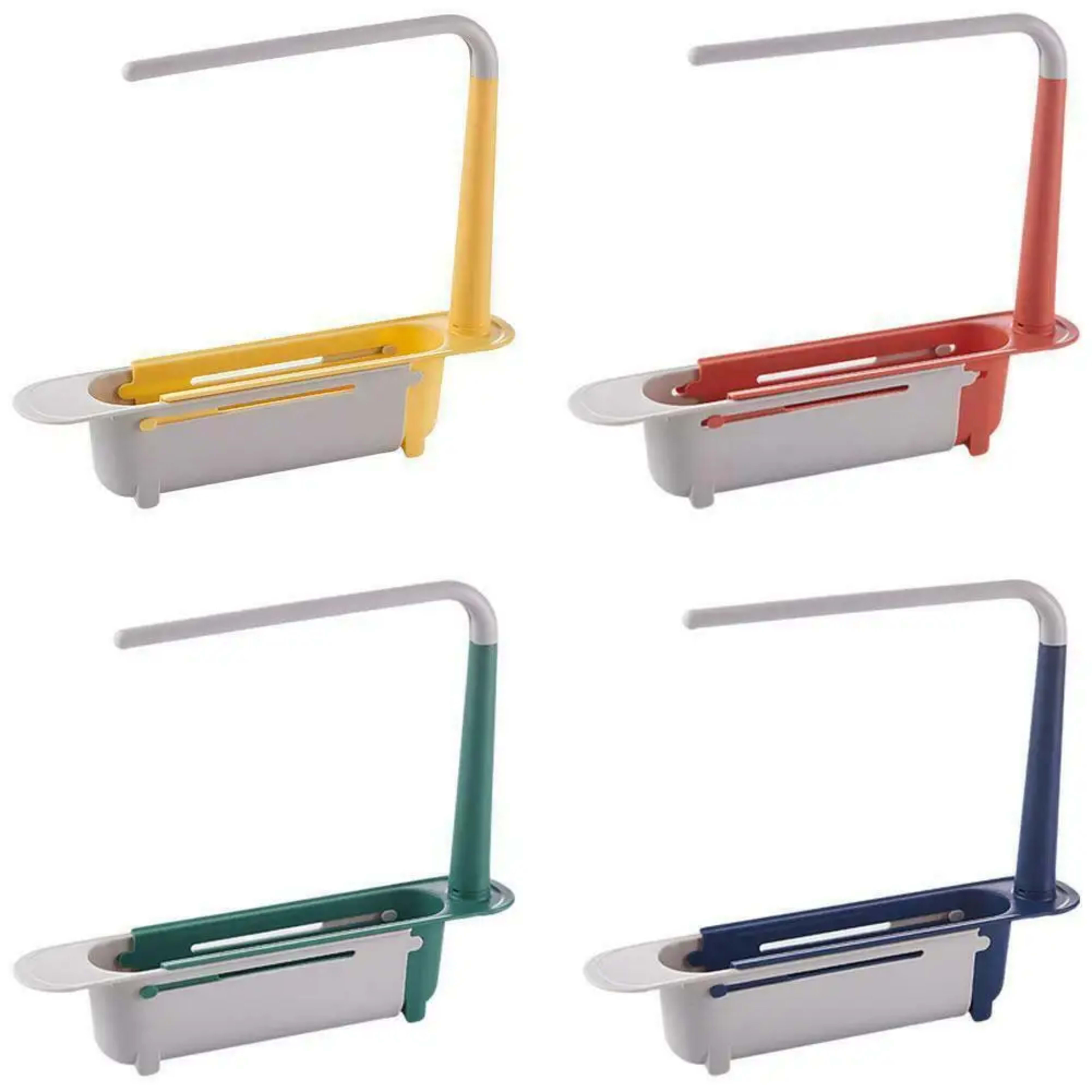 Kitchen Sink Drain Rack Telescopic Sink Shelf Sinks Organizer Soap Sponge Holder Storage Basket Kitchen Gadgets Accessor 5