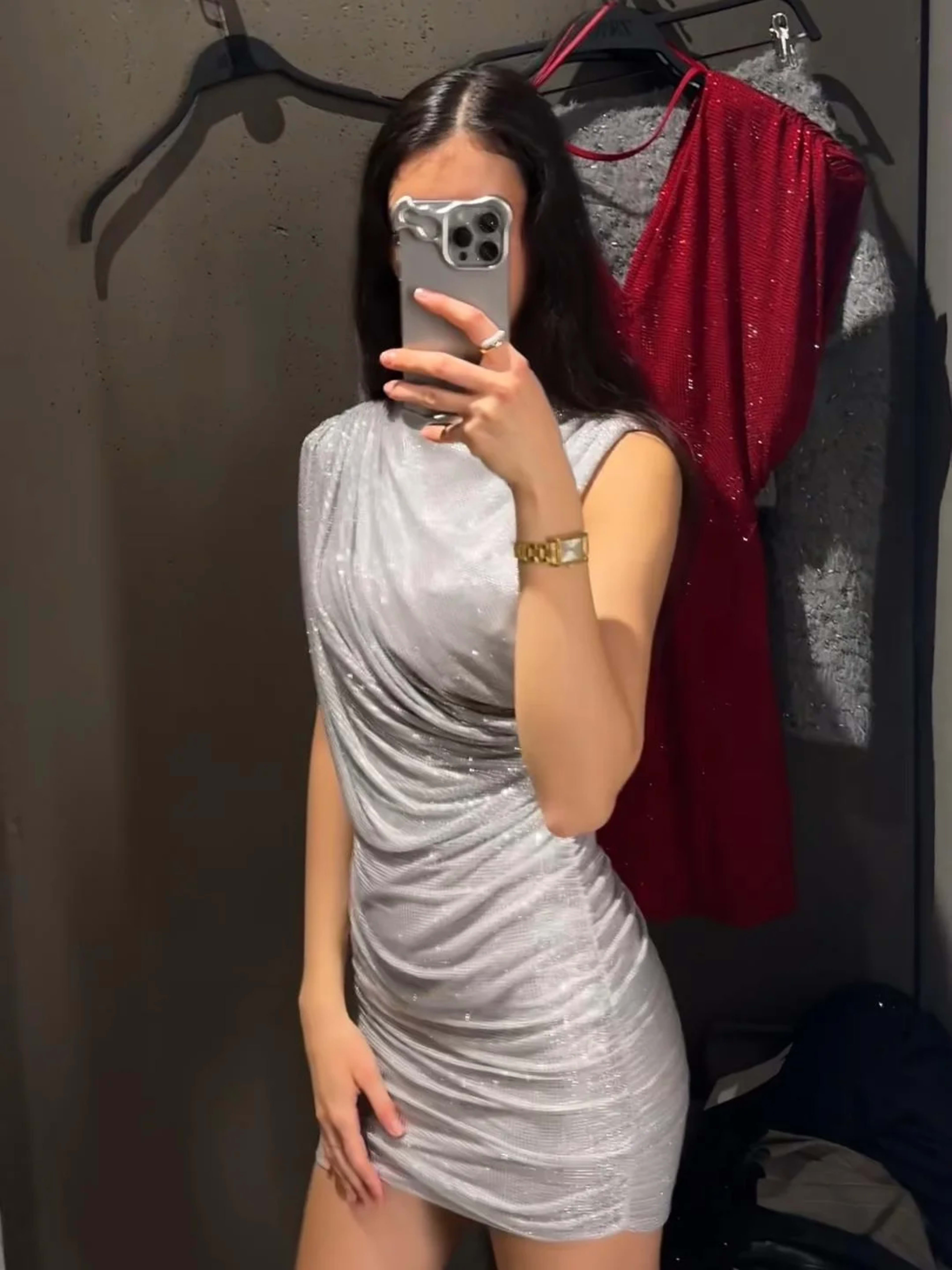 Women's Dresses Elegant Party Dresses Rhinestone Draped Sleeveless Mini Dress Sexy Outerwears Bodycon Formal Gown Woman  2