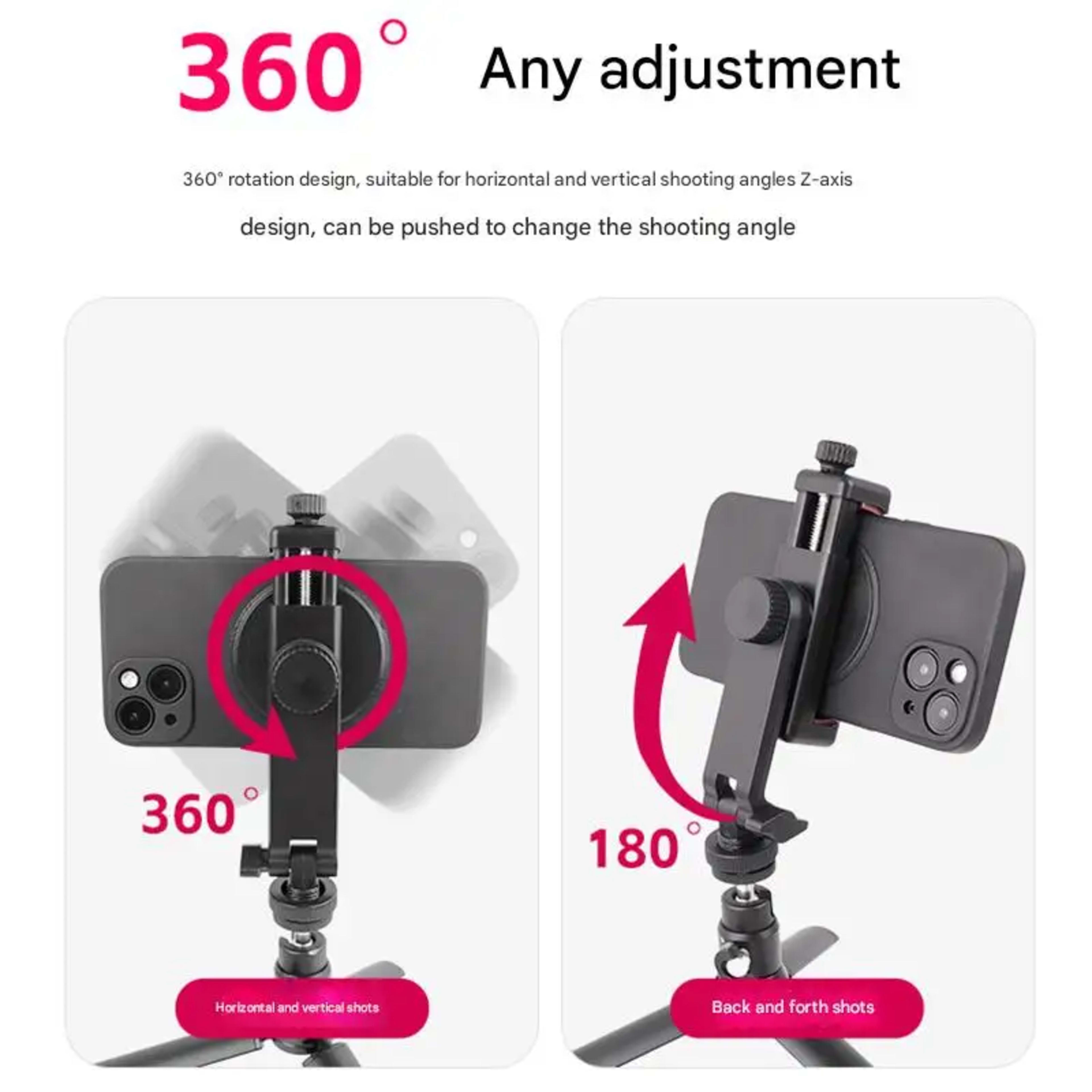 Camera Hot Shoe Phone Tripod Mount Holder Mobile Smartphone Support Cold Shoe Adapter for Iphone Samsung Photography Acc 3