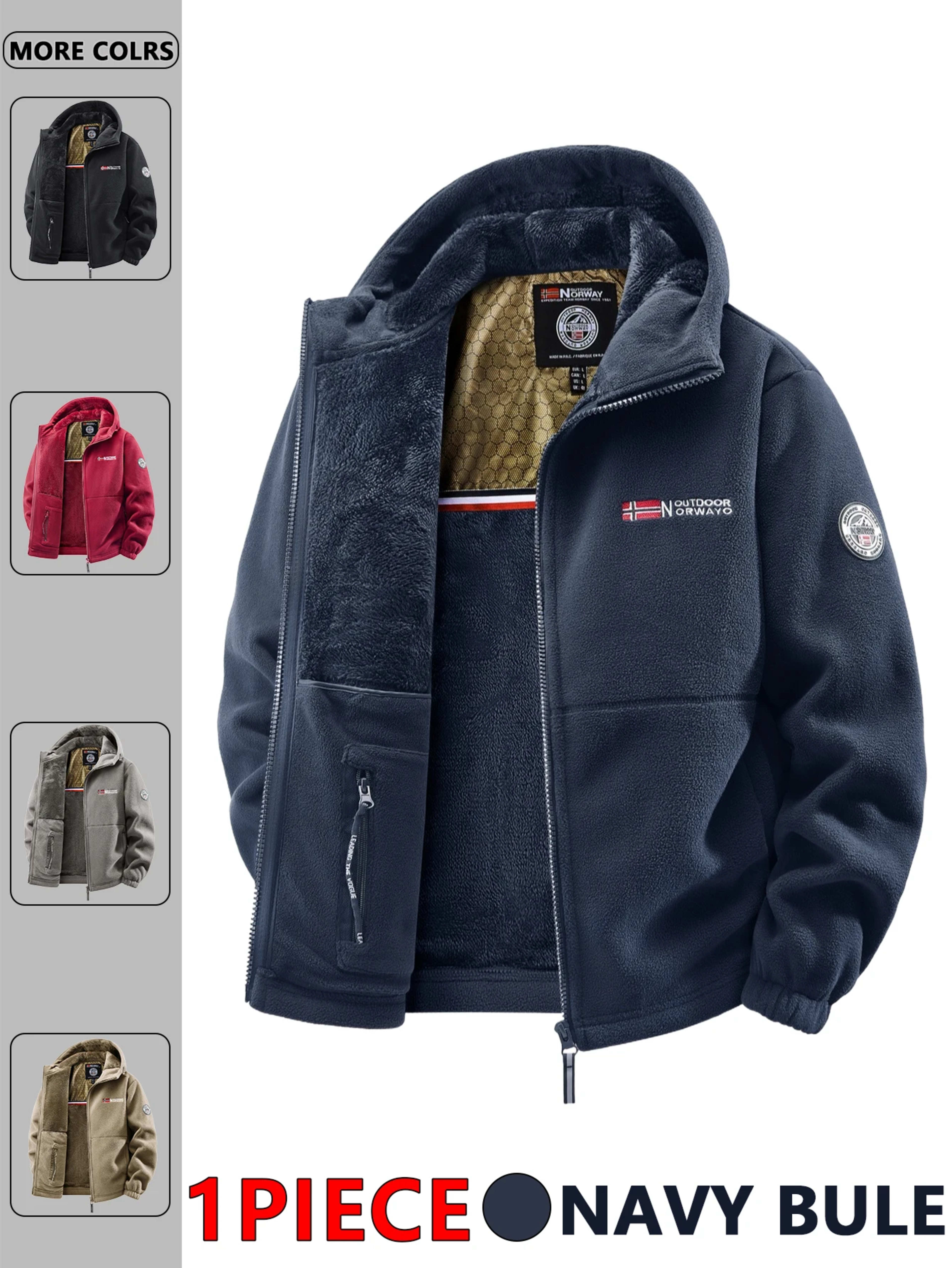 Men's Autumn and Winter Outdoor Hooded Jacket, Suitable for Daily Wear at Home, for Travel, Parties, Commuting, Outdoor  1