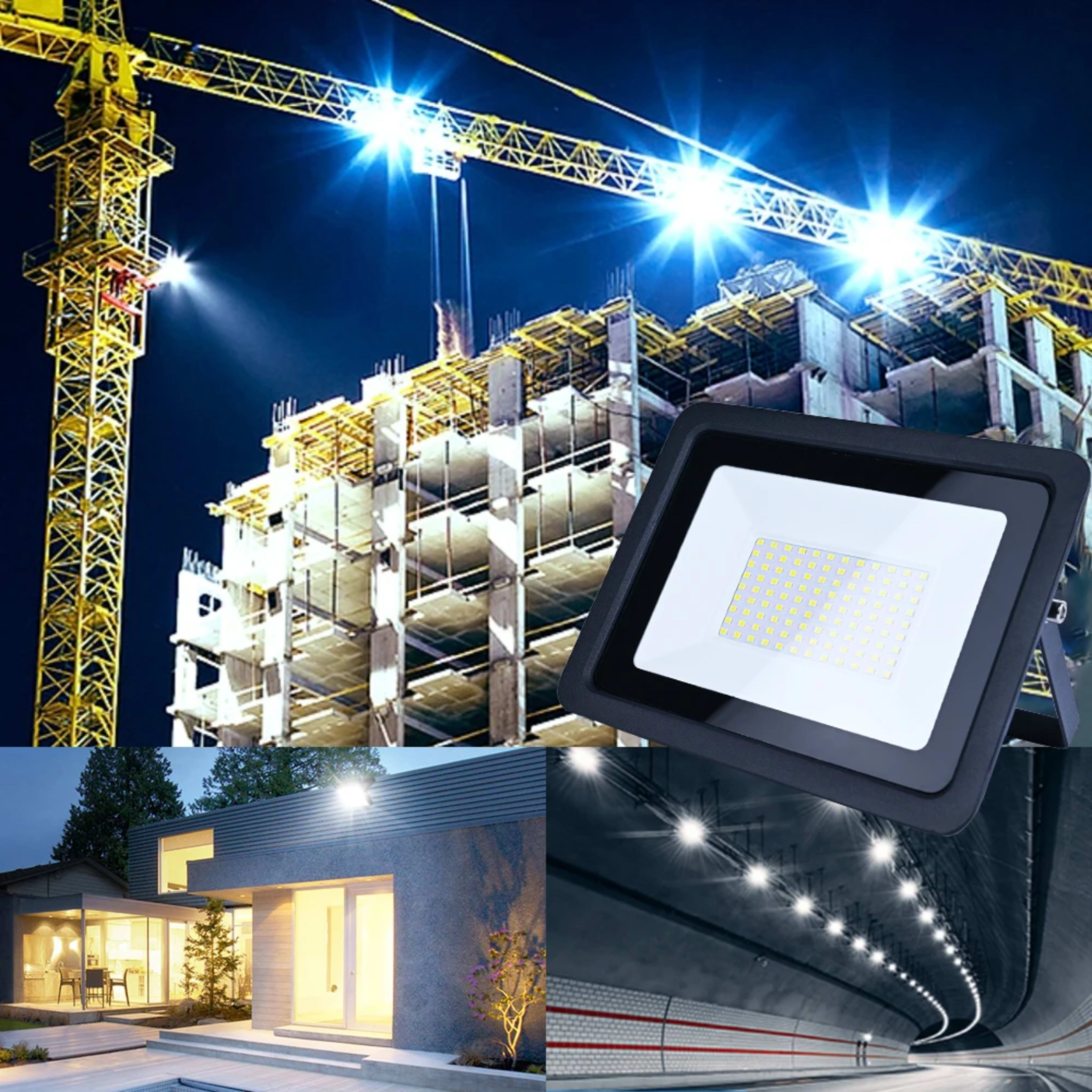 LED Flood Light 10W 20W 30W 50W 100W 220V IP68 Waterproof Outdoor Spotlight Garden Street Lamp Projector Lamp Wall LED R 6