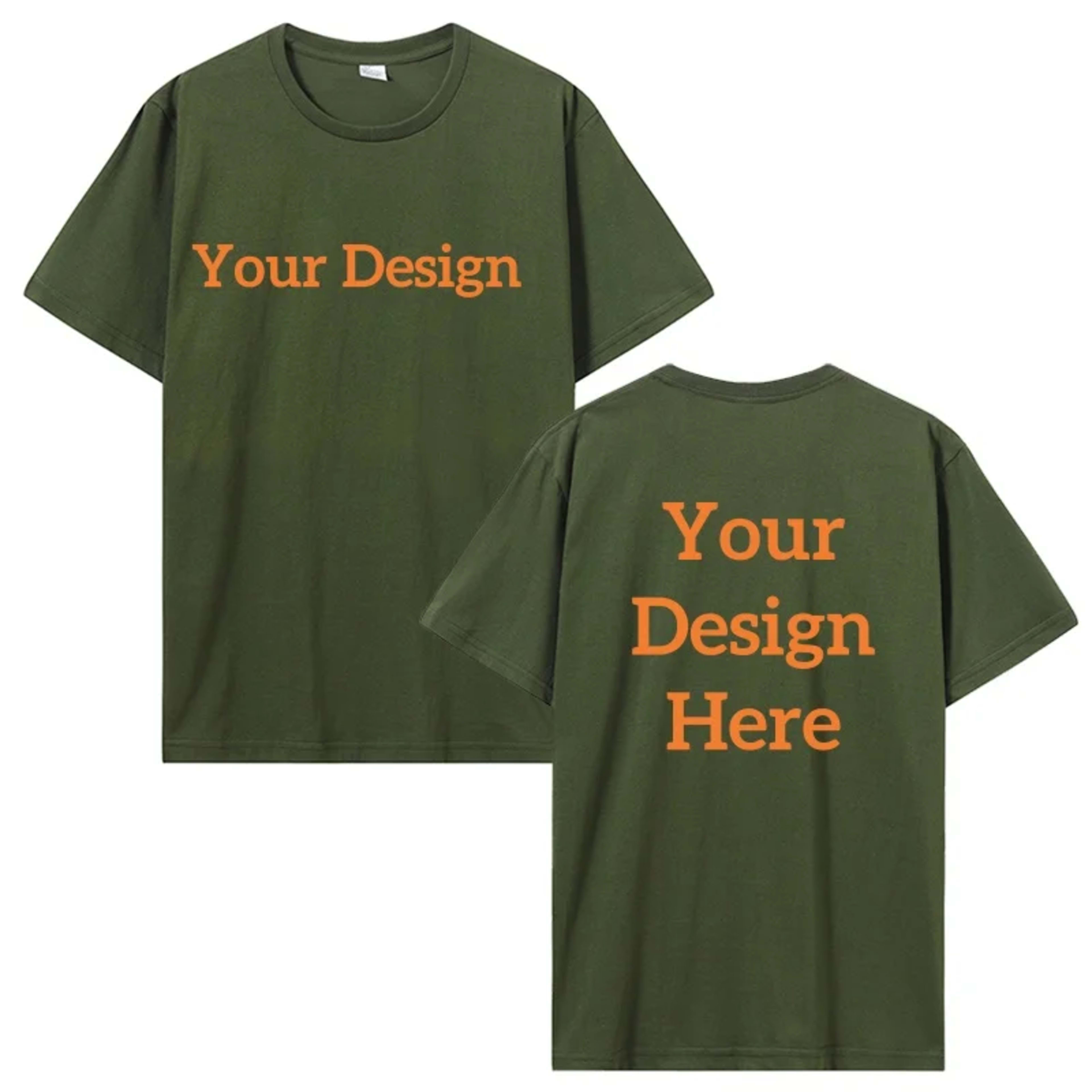 Men's Cotton T-shirt Personalized Your Design Here Custom Text Tshirt for Men Add Your Own Design Fashion T Shirt Men Cl 8