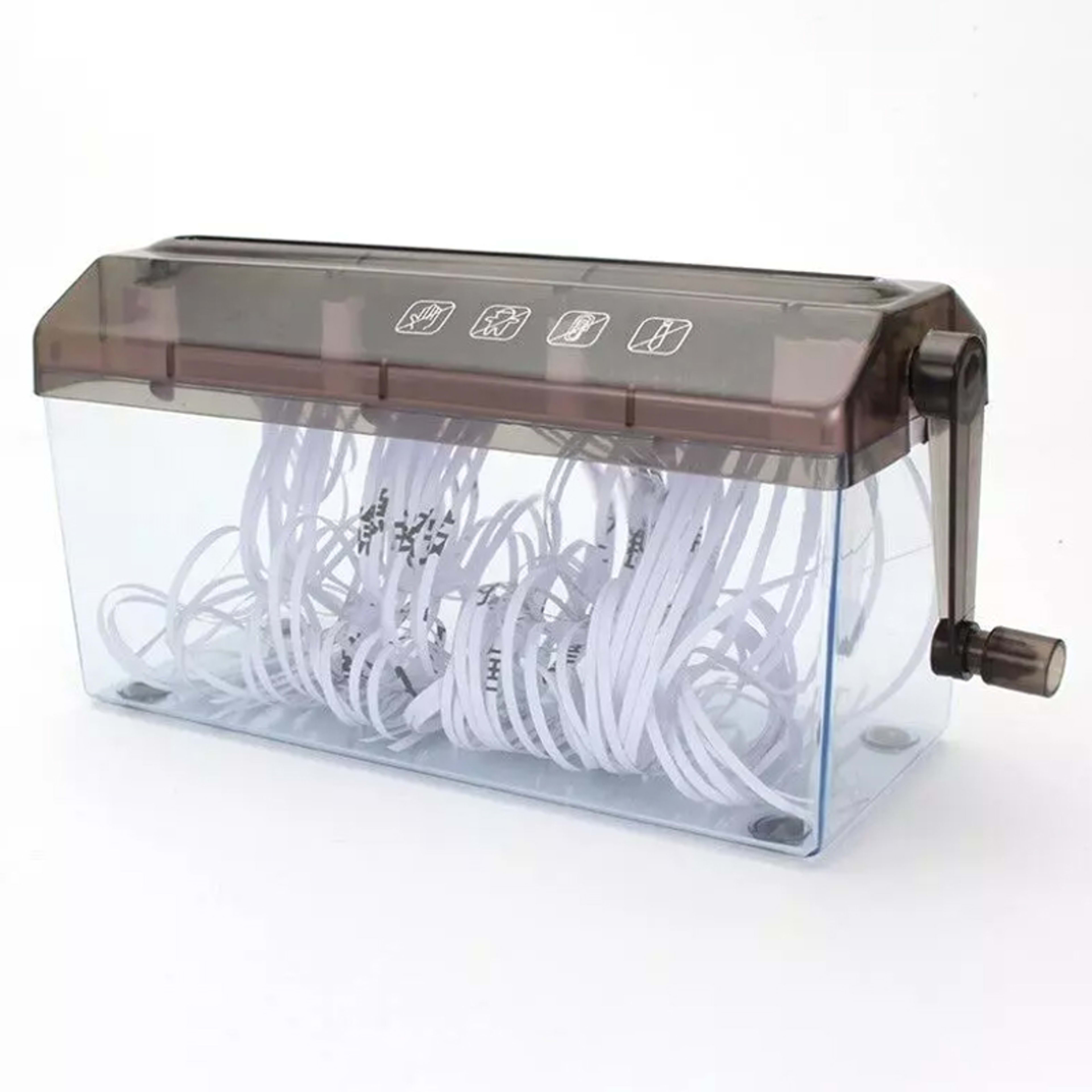 Portable A6 A4 Paper Hand Shredder Manual Straight Cut Home Office 5