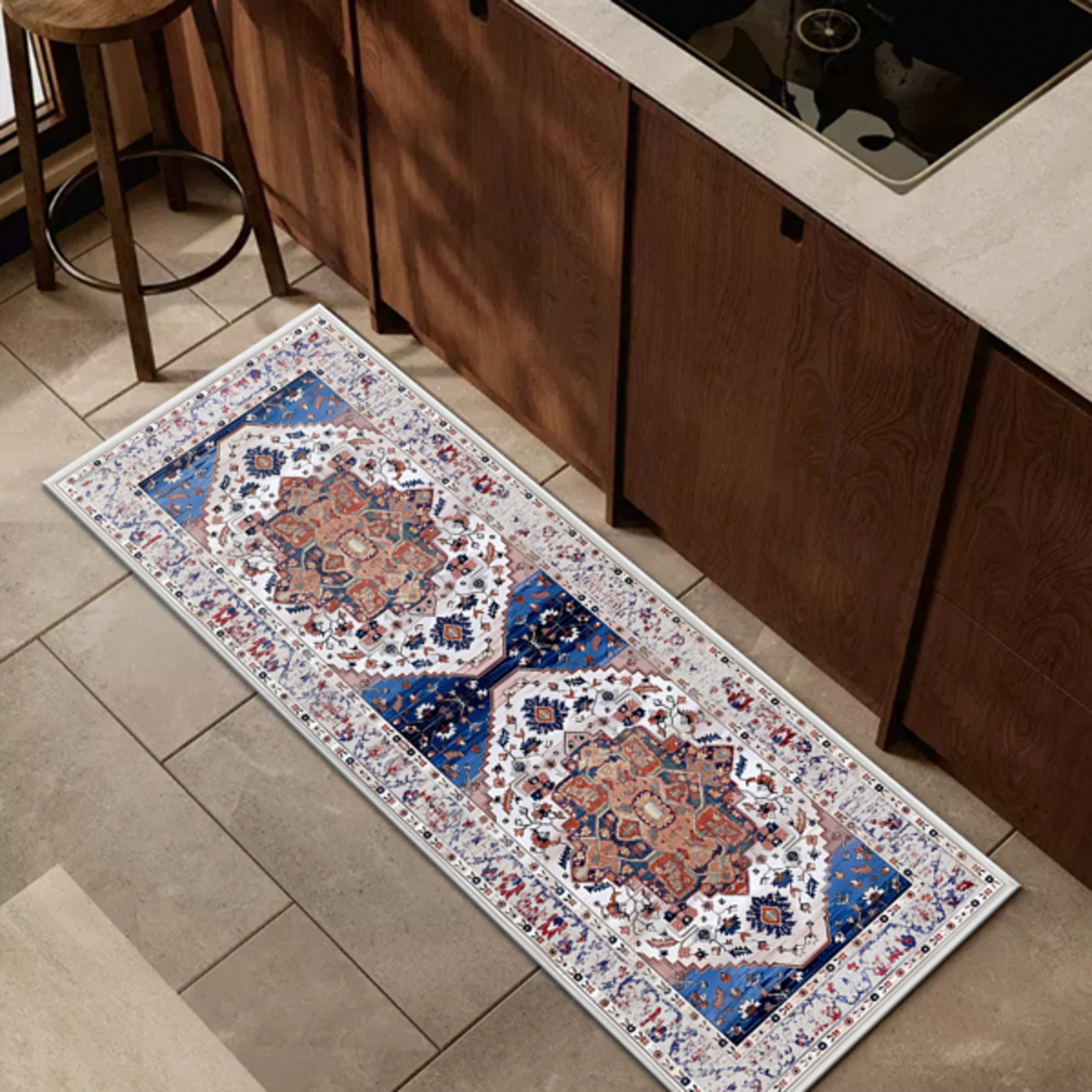 Boho Kitchen Rug Sets 3 Piece With Runner Non Slip Kitchen Rugs And Mats Washable Kitchen Mats For Floor Thick Kitchen F 4