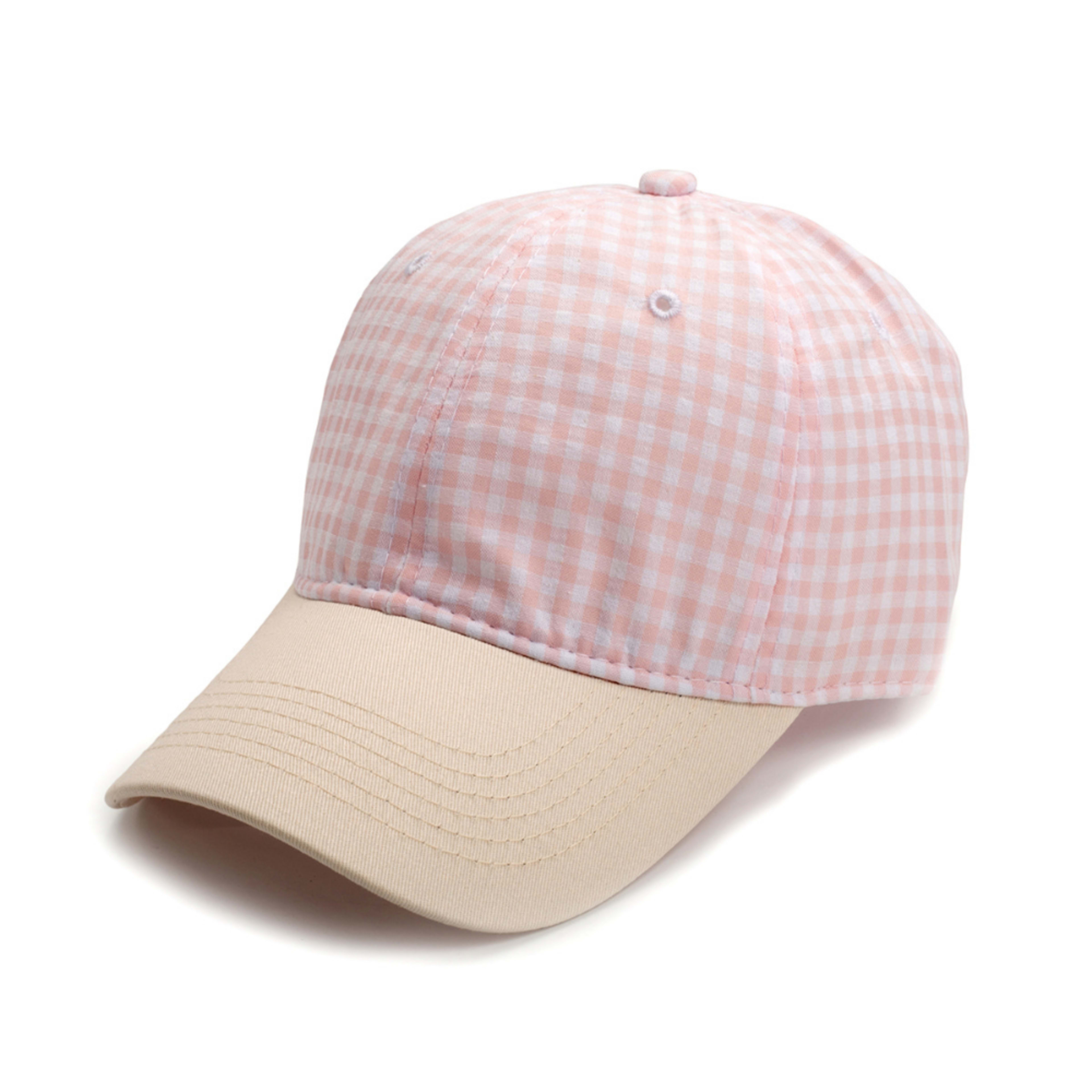 Men's And Women's Multi-color Small-checkered Baseball Cap. Fashionable And Fresh Style. Perfect For Summer Walks, Outin 2