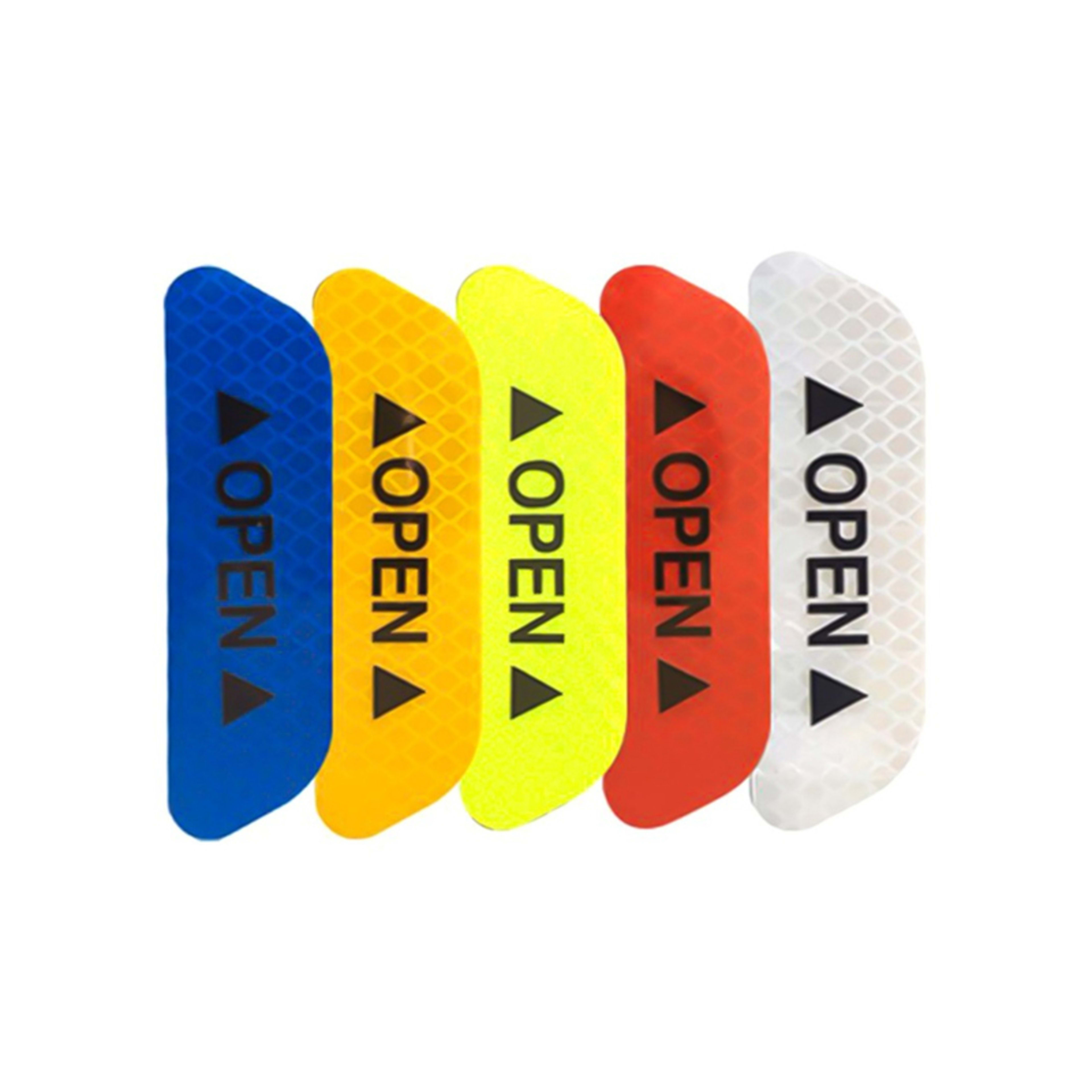 20 Pcs Car Stickers, Reflective Open Warning Signal Stickers, Night Car Stickers, Anti-Collision Safety, Car Door Protec