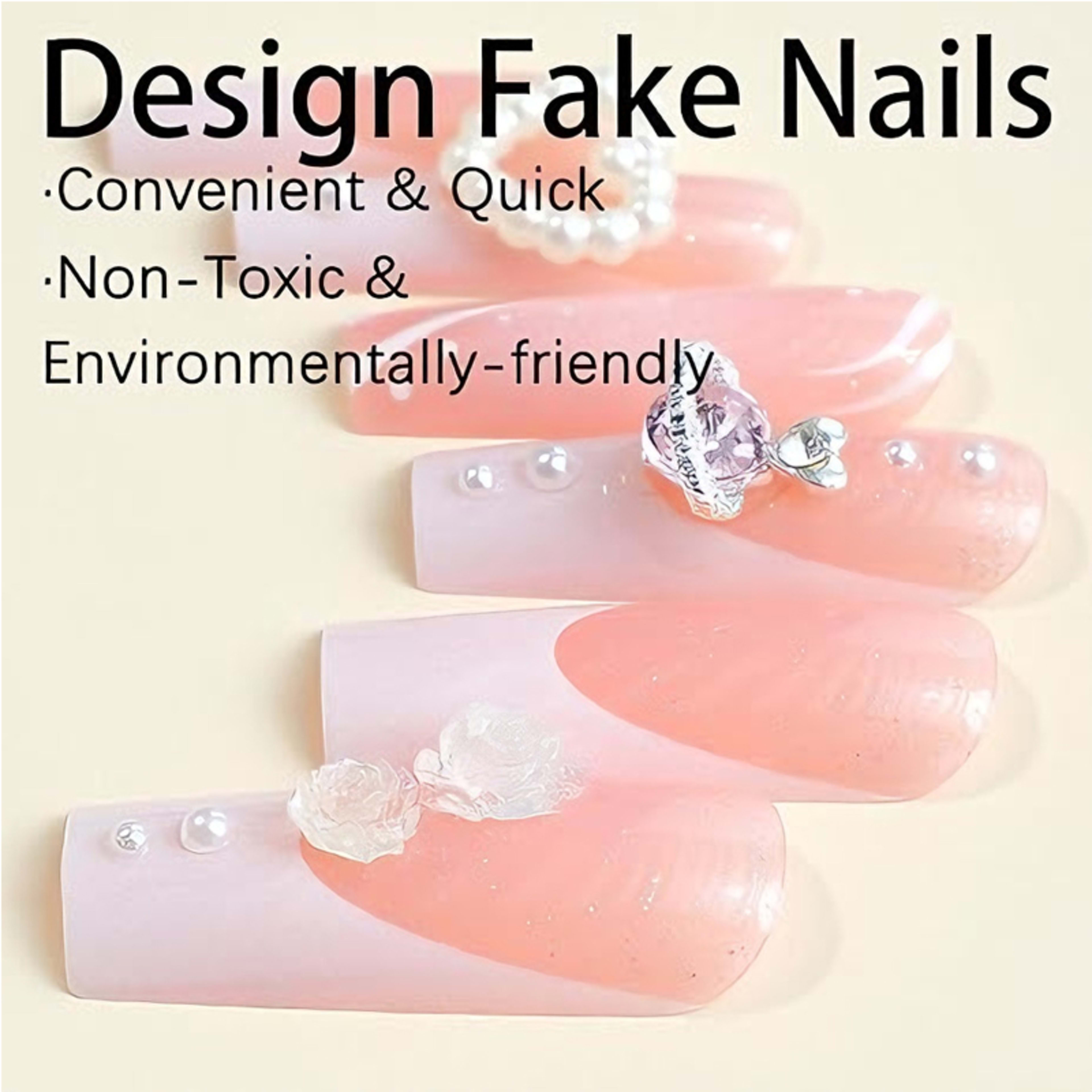 24 PCS Planet Pearl Flower Nail Art 8
