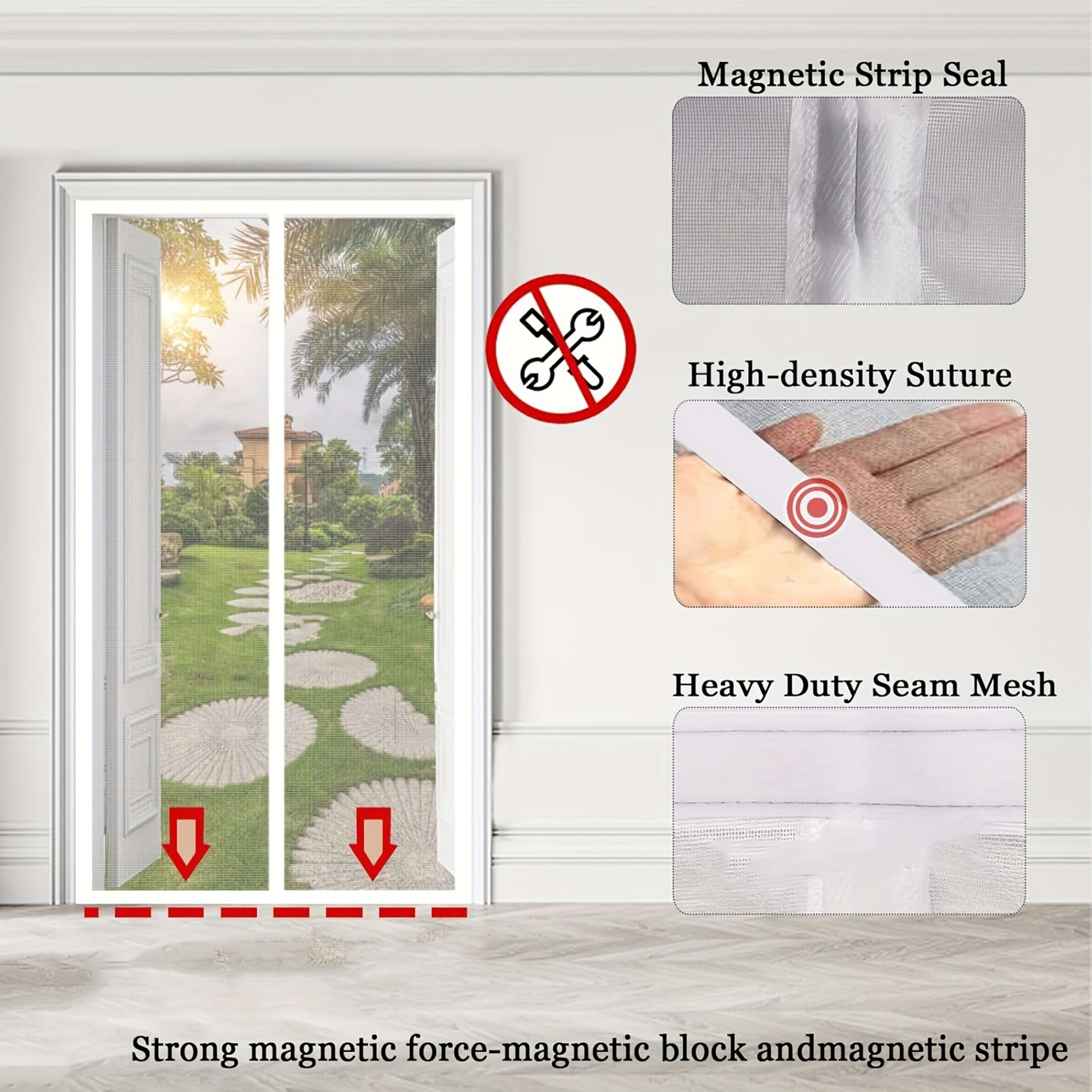 Magnetic Mosquito-proof Door Curtain, Summer Upgraded Screen Window, No Need To Drill, Mesh Curtain - Keeps Insects Out  2