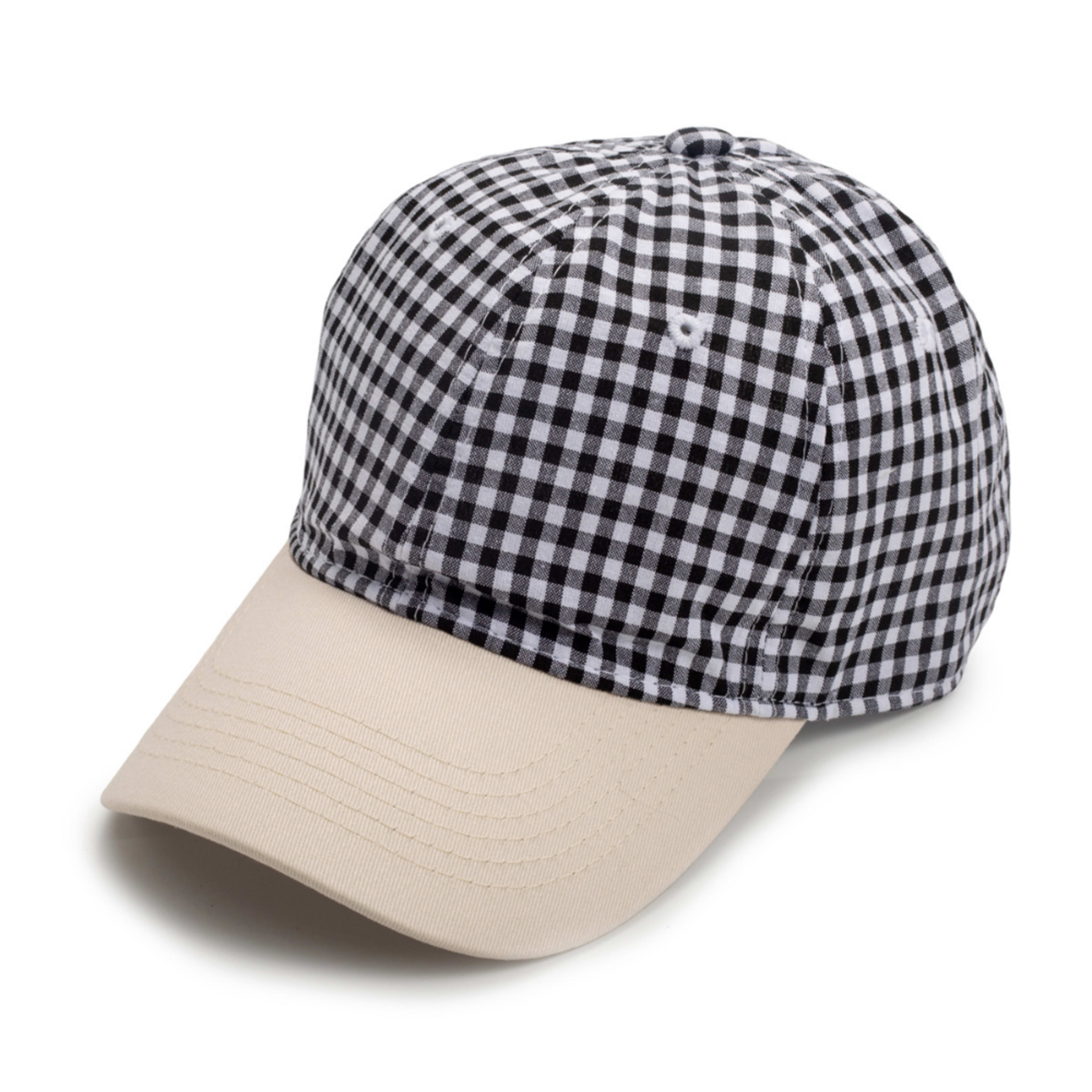 Men's And Women's Multi-color Small-checkered Baseball Cap. Fashionable And Fresh Style. Perfect For Summer Walks, Outin 1