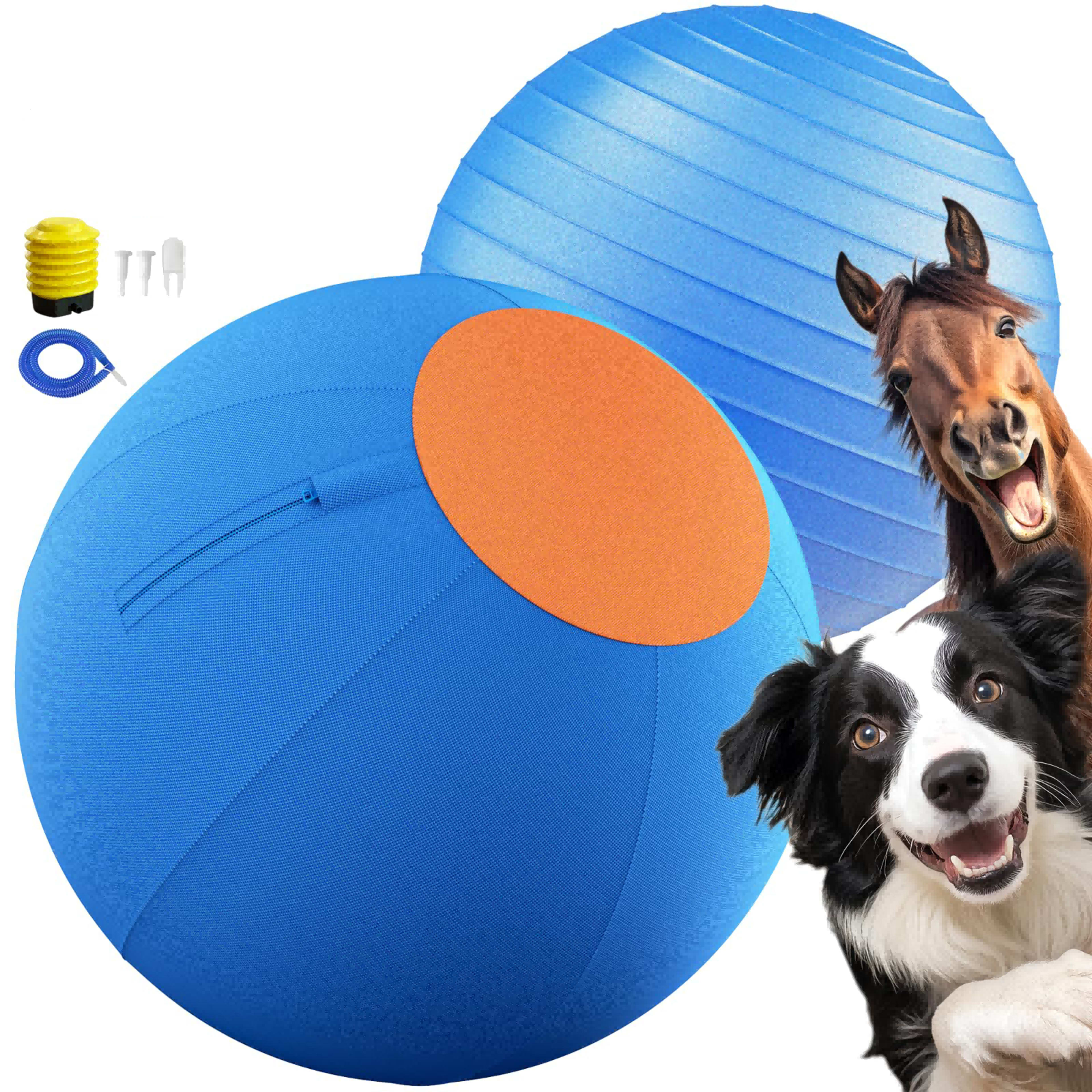 17.7'' Herding Ball For Dogs - Enhanced Chew Resistance & Heavy-Duty Material, Dog Toy Agility Equipment For Australian  9