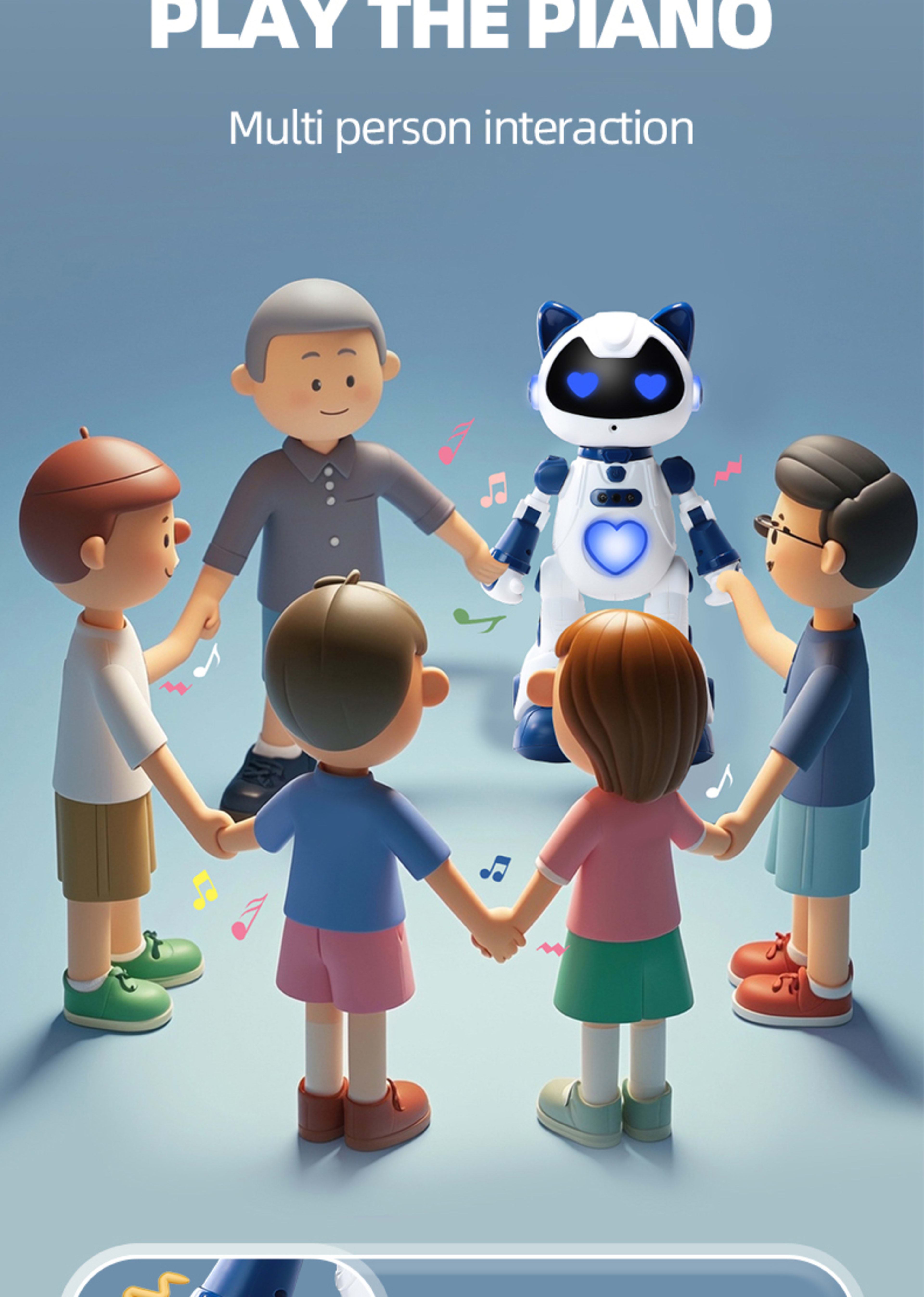 Intelligent Programming Gesture Induction Robot Spray Cool Breathing Lamp Children's Toys 13
