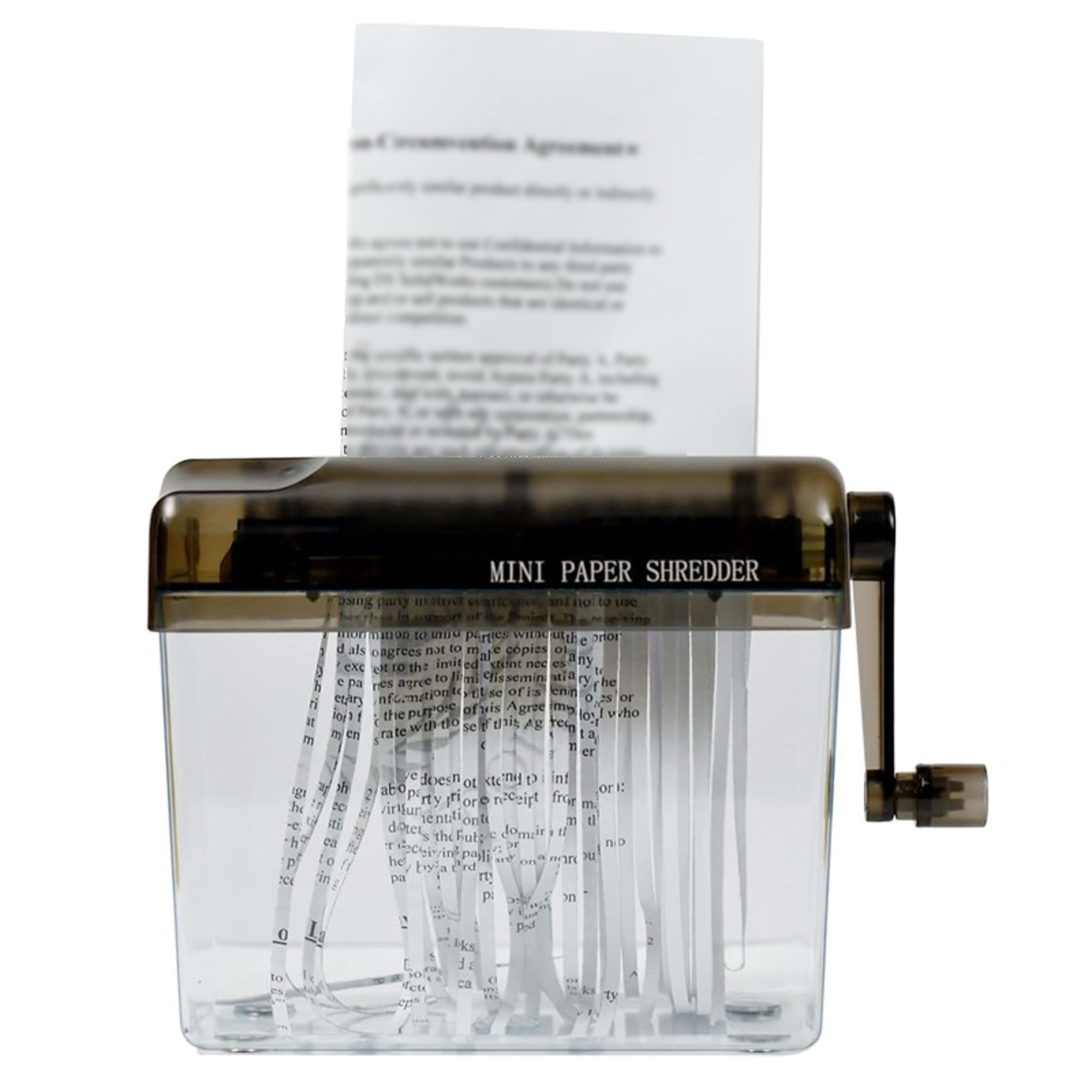 Portable A6 A4 Paper Hand Shredder Manual Straight Cut Home Office 8