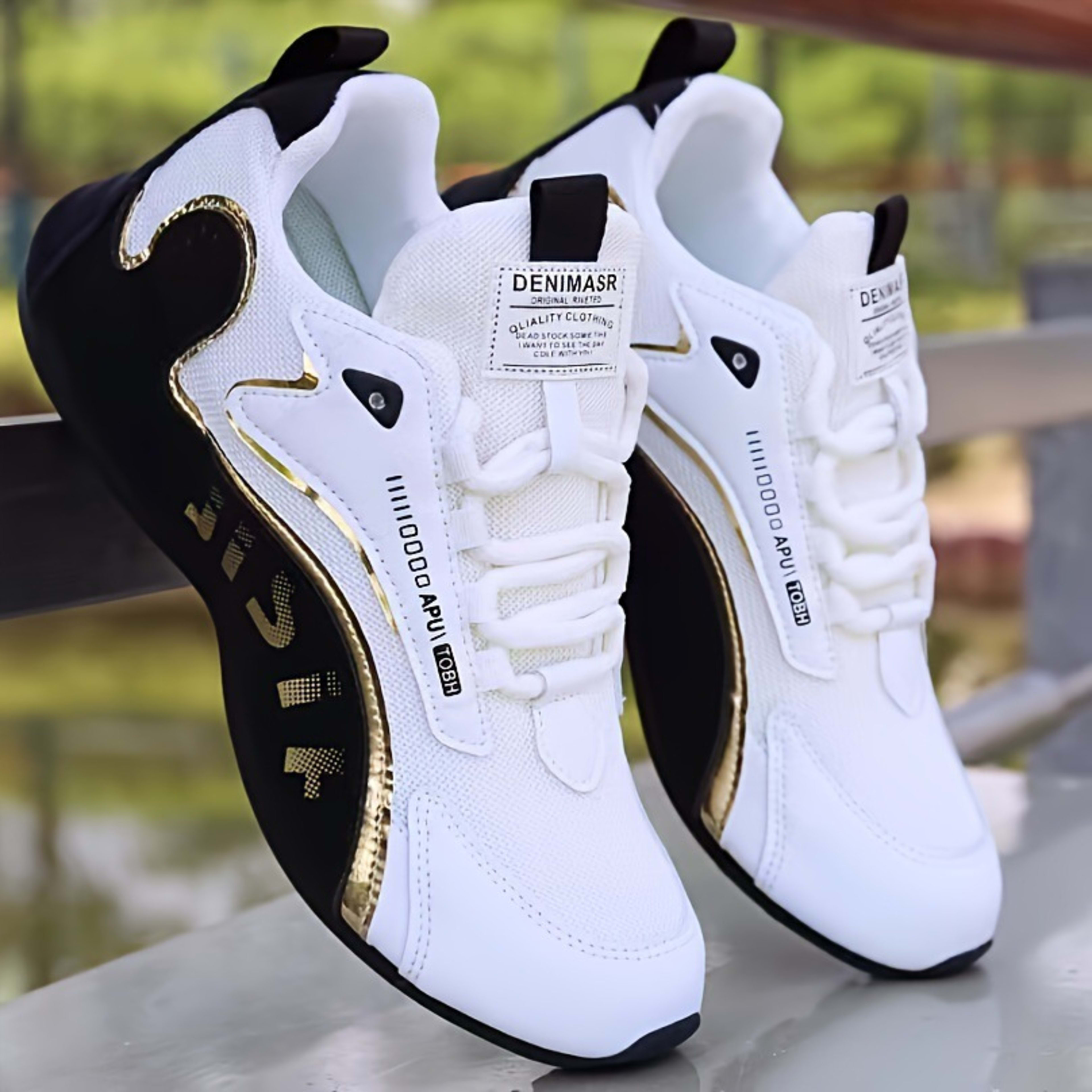 Fashion Colorblock Lace-up Sneakers For Men Breathable Low-top Dad Shoes Running Walking Sports Shoes 6