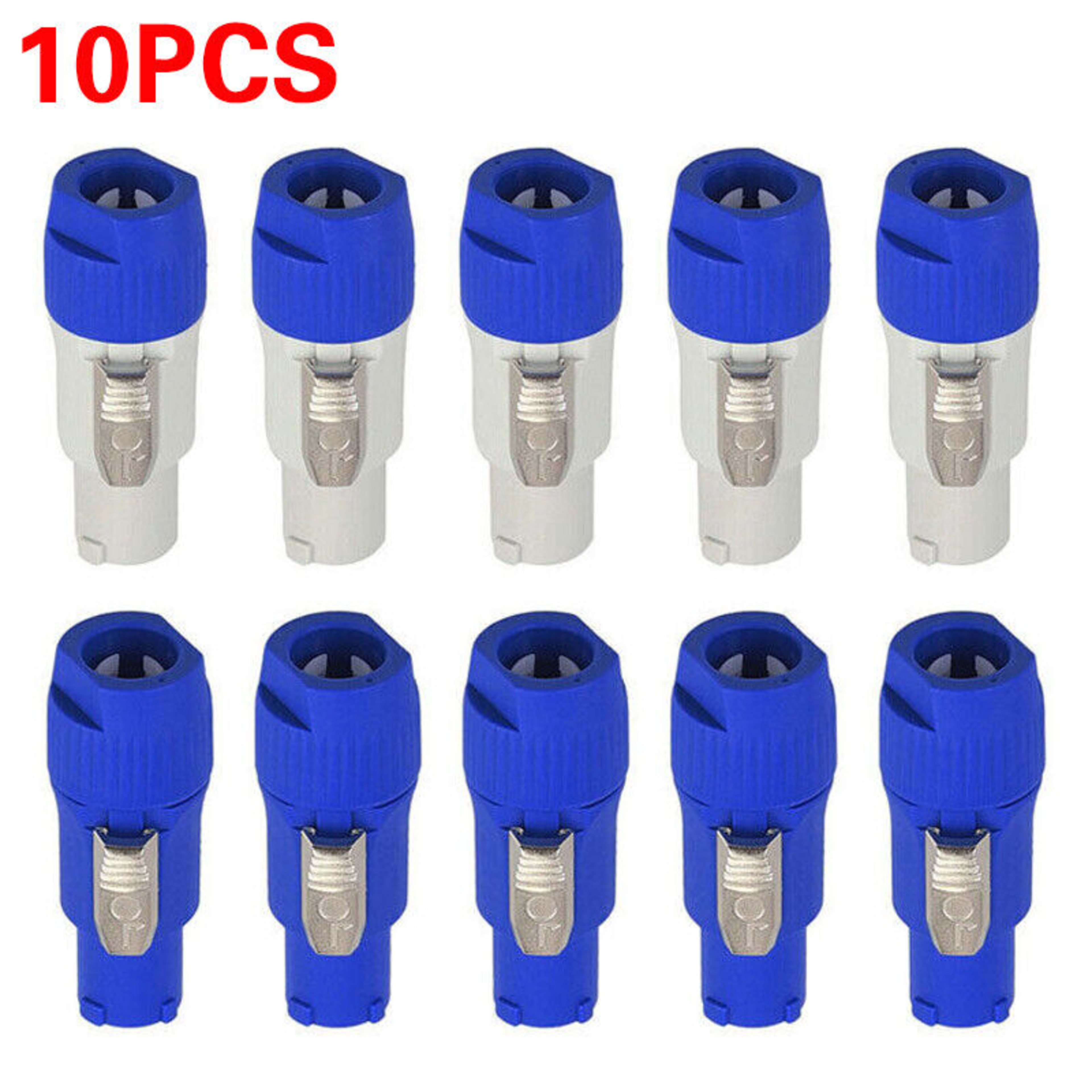 10pcs NAC3FCA Speakon Plug 3 PIN Male Powercon Connector 20A 250V AC Power Plug- 9