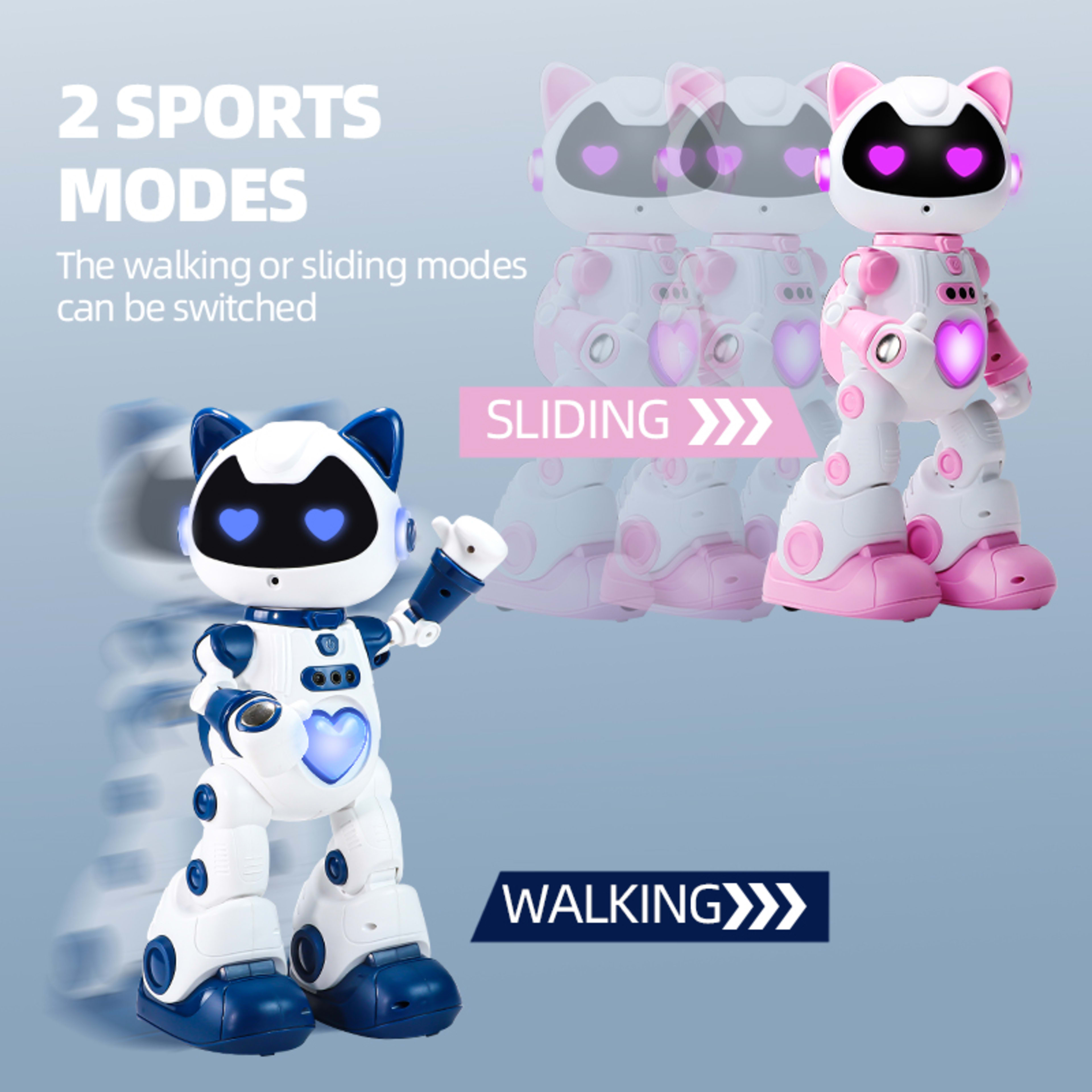 Intelligent Programming Gesture Induction Robot Spray Cool Breathing Lamp Children's Toys 25