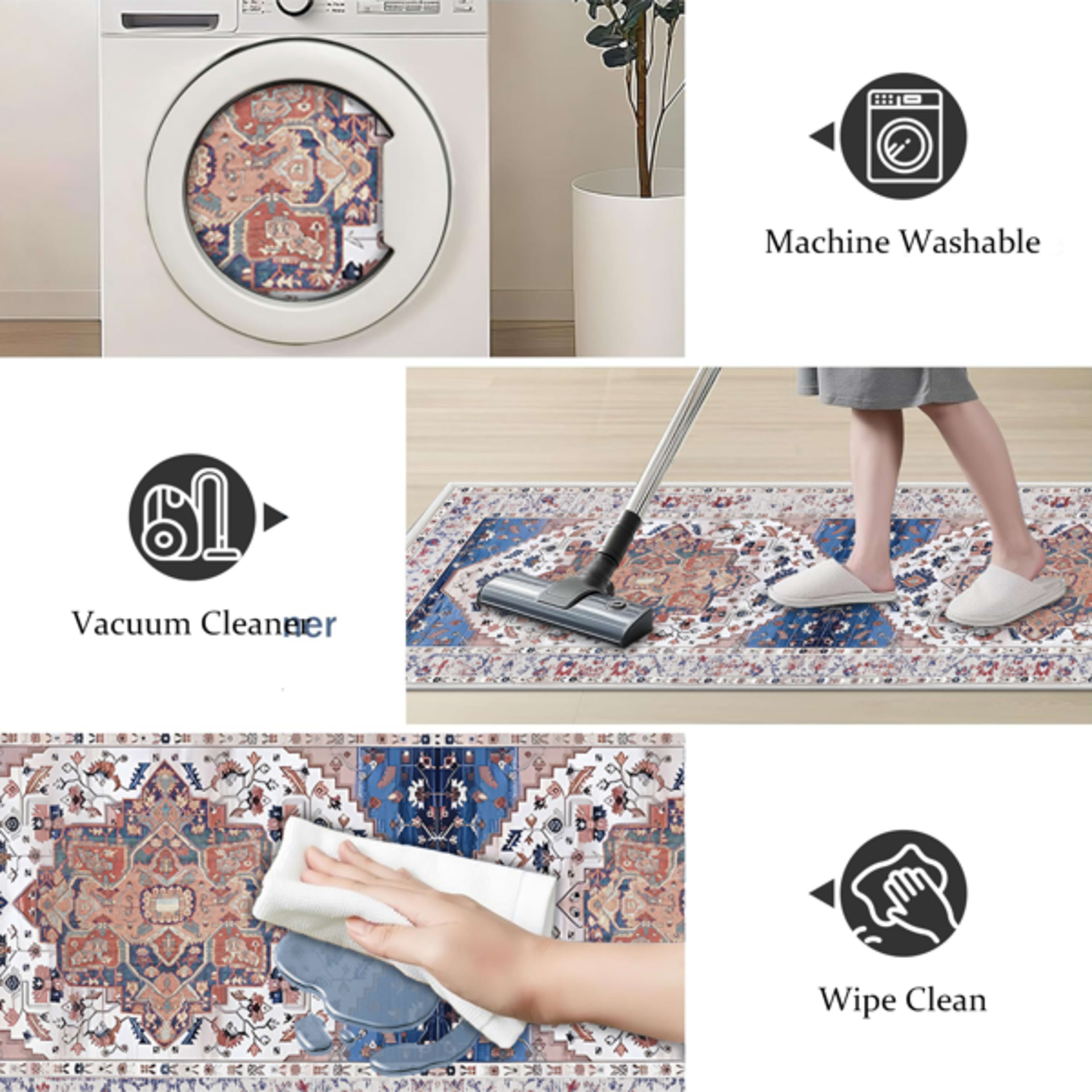 Boho Kitchen Rug Sets 3 Piece With Runner Non Slip Kitchen Rugs And Mats Washable Kitchen Mats For Floor Thick Kitchen F 2