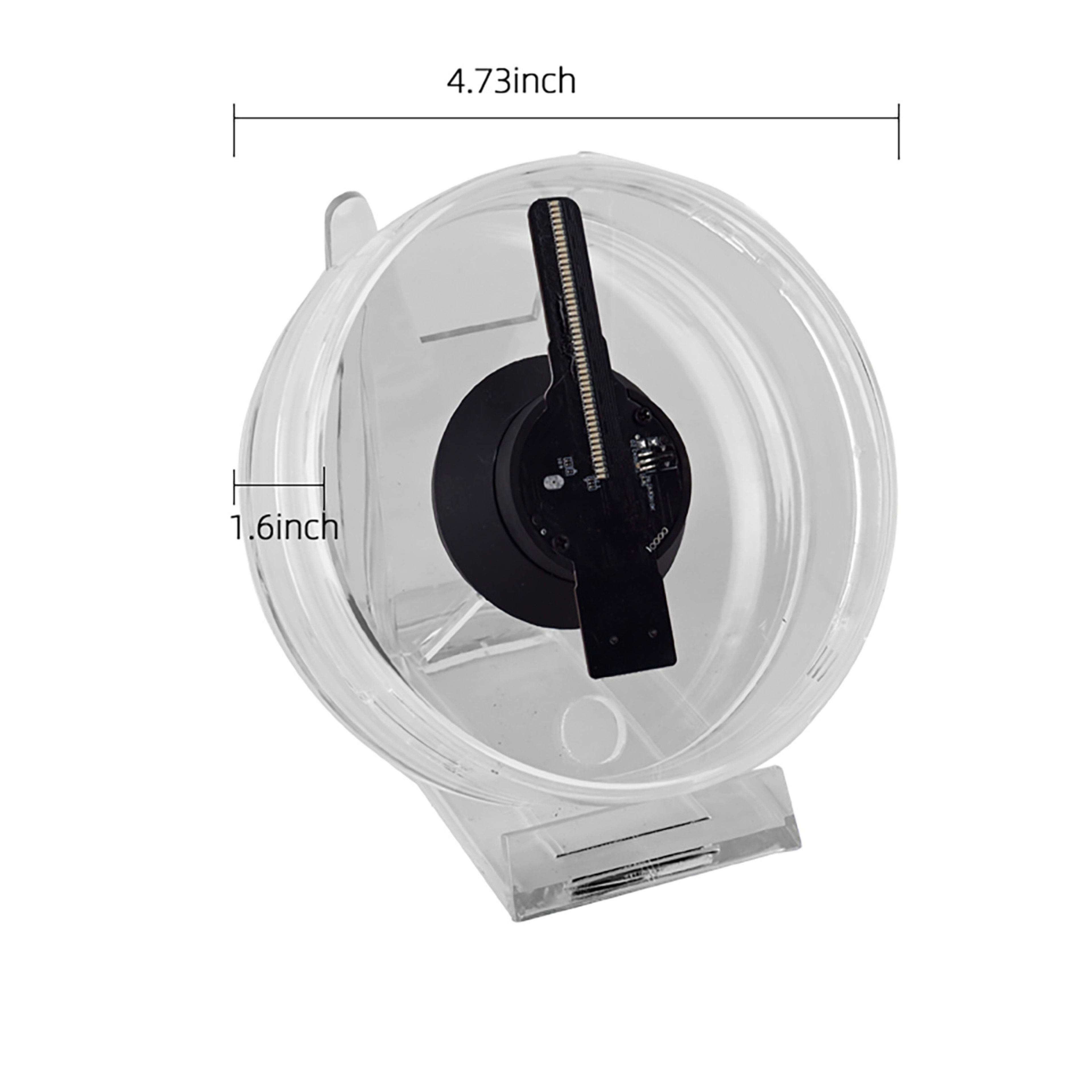 Wiilala 3D Holographic Fan, 4.7 Inch 3D Holographic Fan With WiFi Projector, Built-in Video - HD LED Holographic Diseskt 3