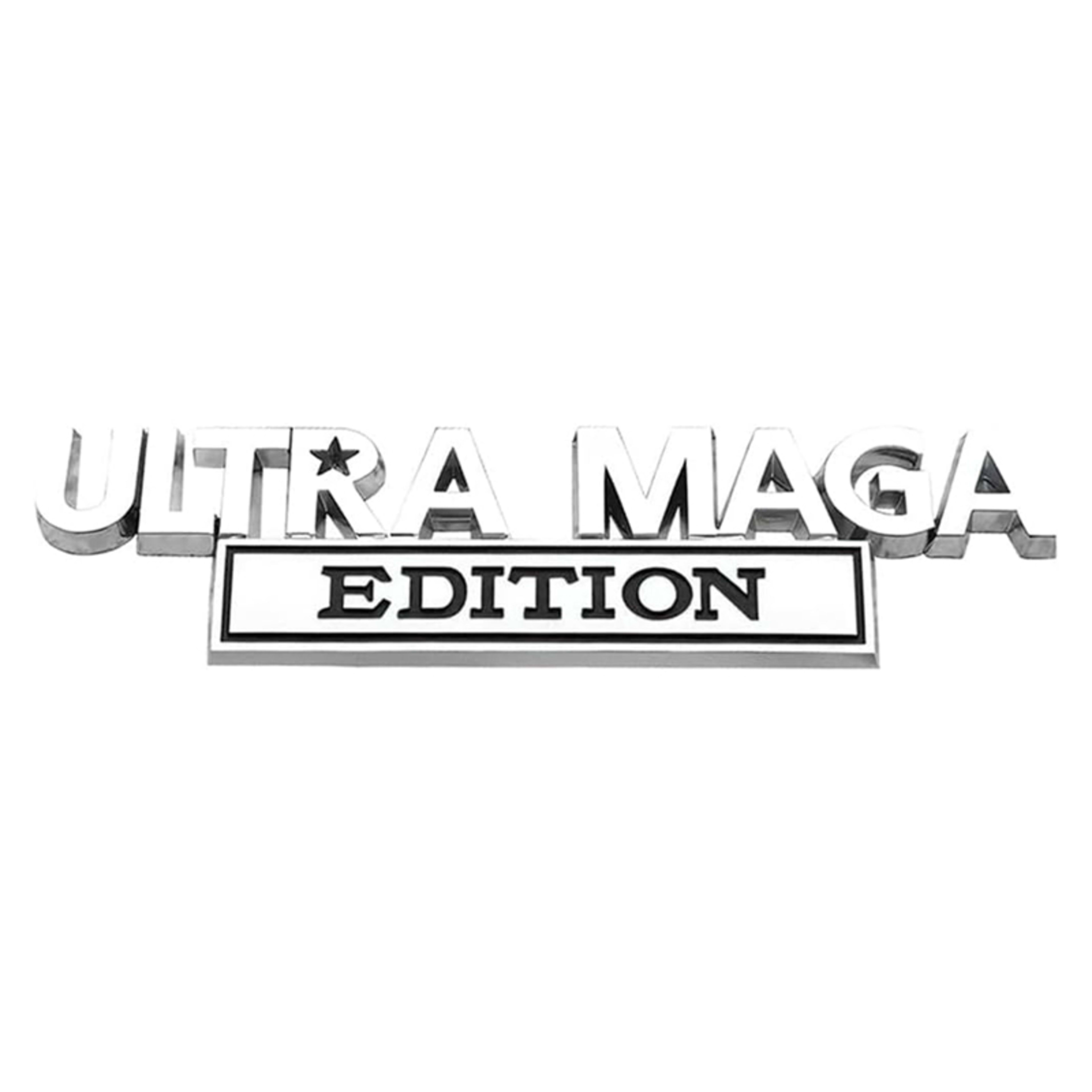 2pcs Ultra MAGA Edition Emblems, Emblem 3D Badge Decal Car Truck SUV,Refrigerator Sticker,Window Display Stickers,Bicycl 4