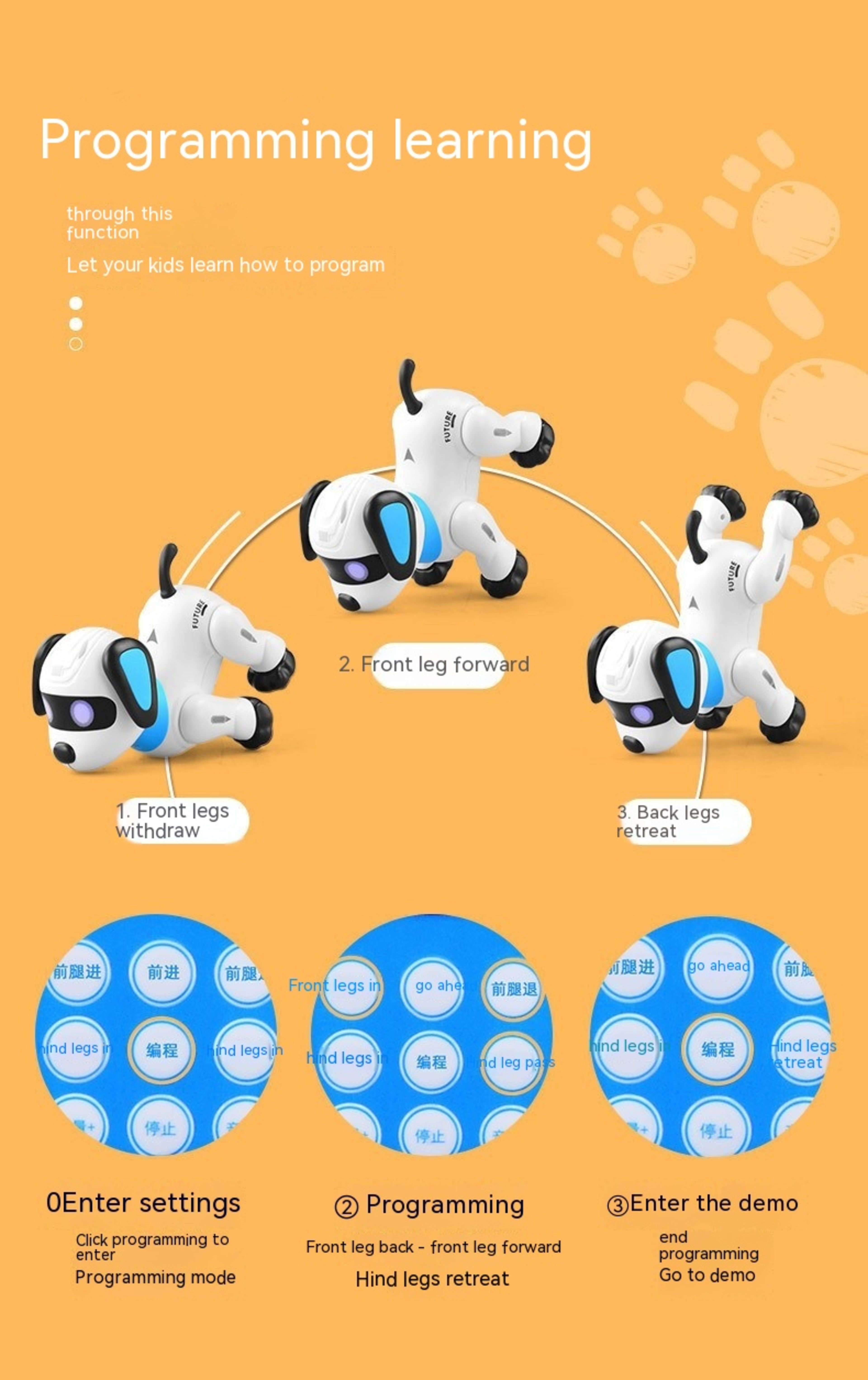 Intelligent Robot Dog Remote Control Electric The Toy Dog 8
