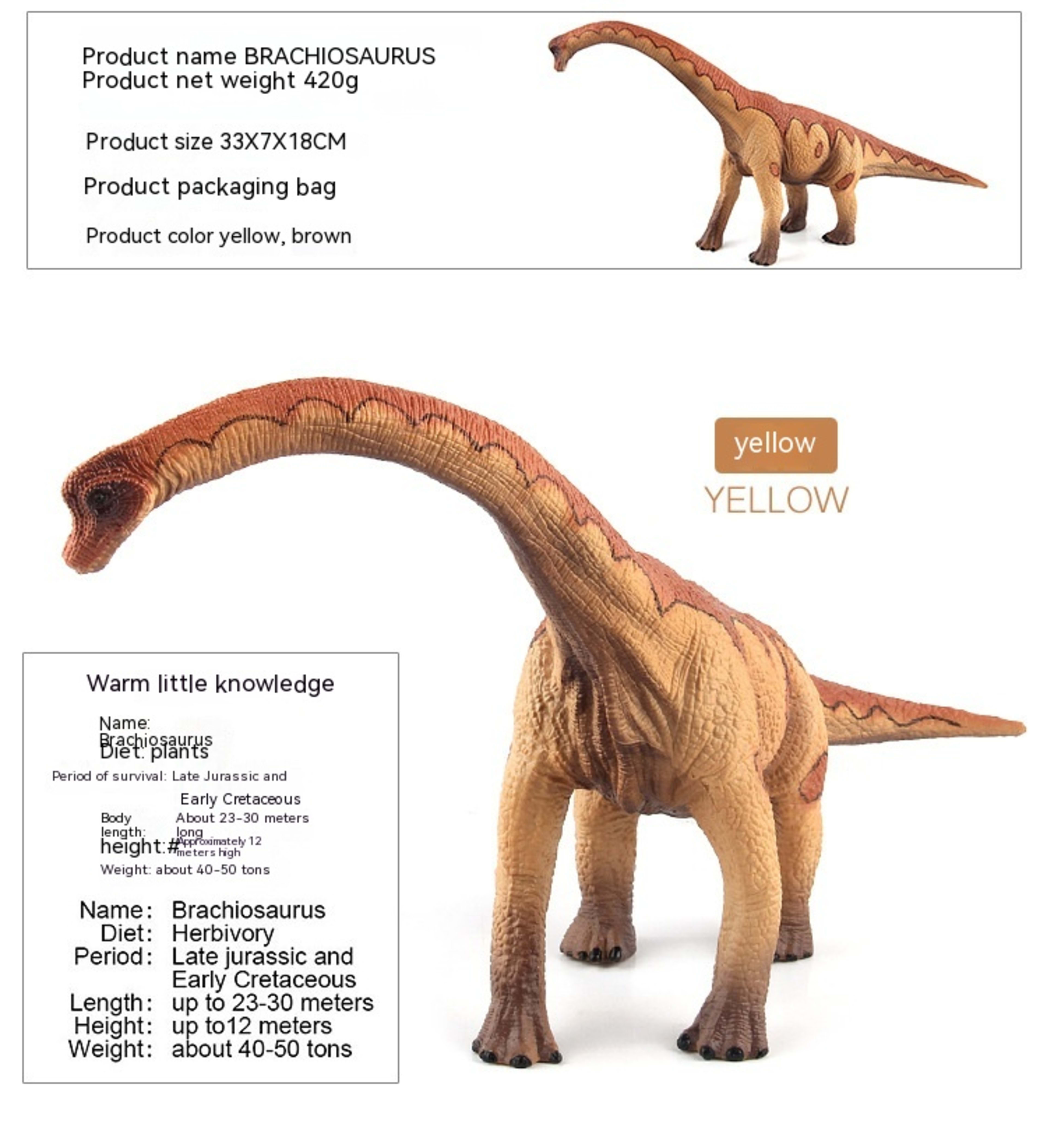 Classic Jurassic Toy Dinosaur Model 3