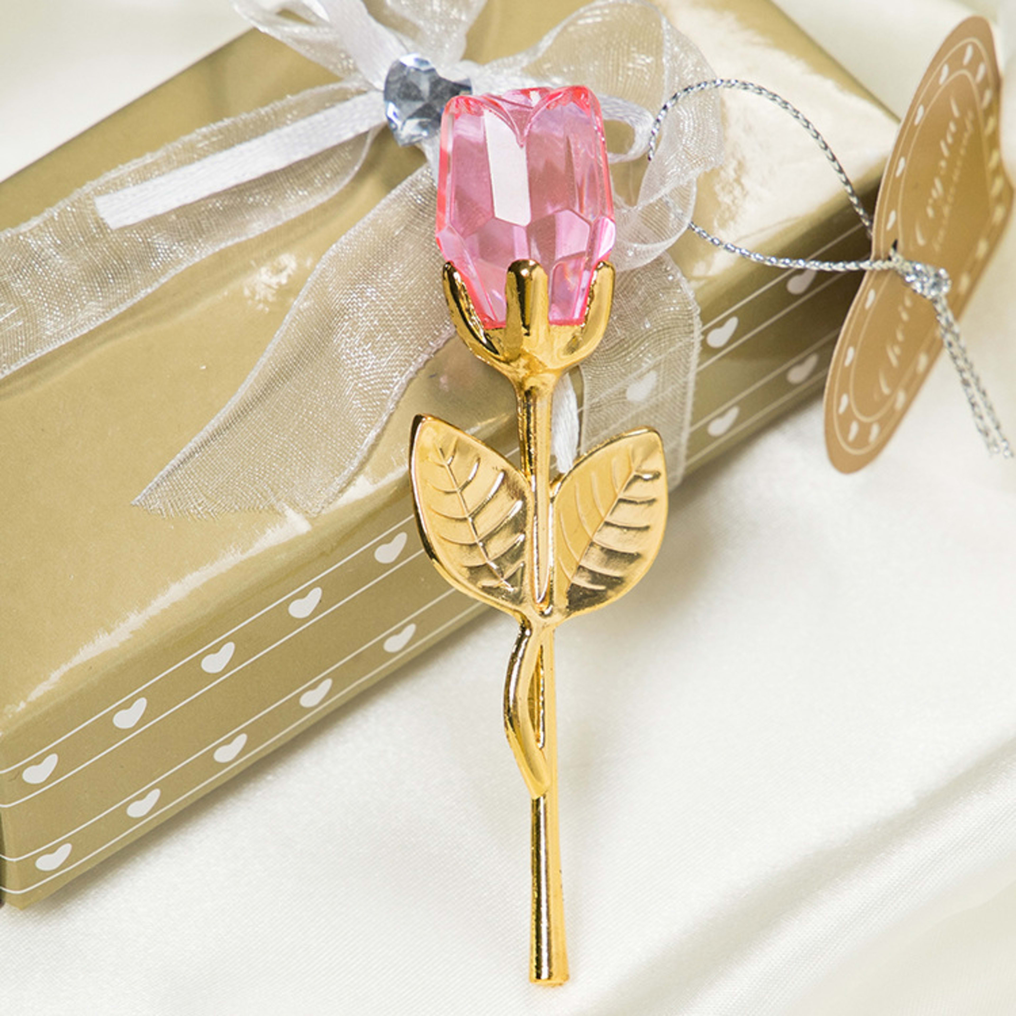 Crystal Metal Rose Valentine's Day Small Gift Wedding 14