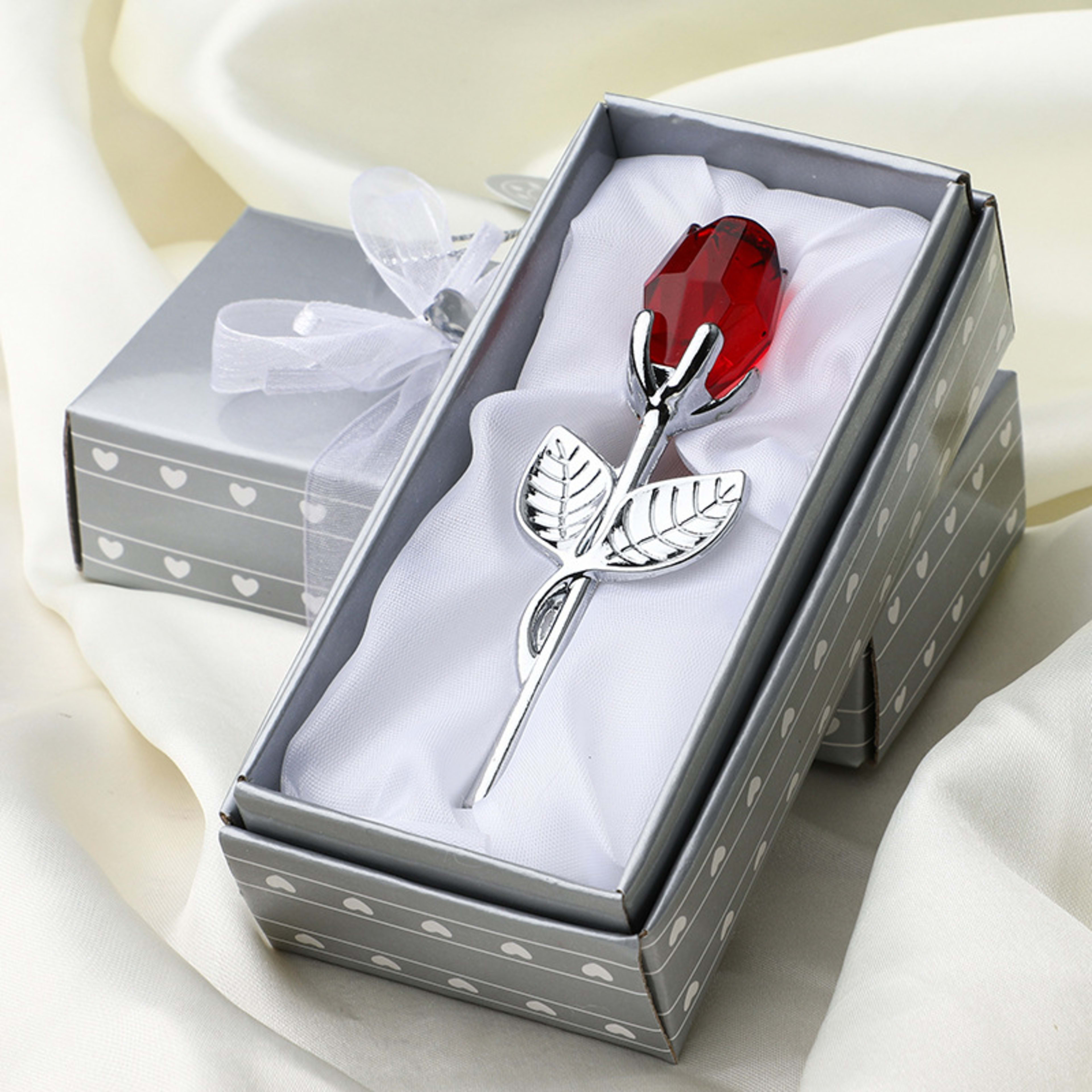 Crystal Metal Rose Valentine's Day Small Gift Wedding 18