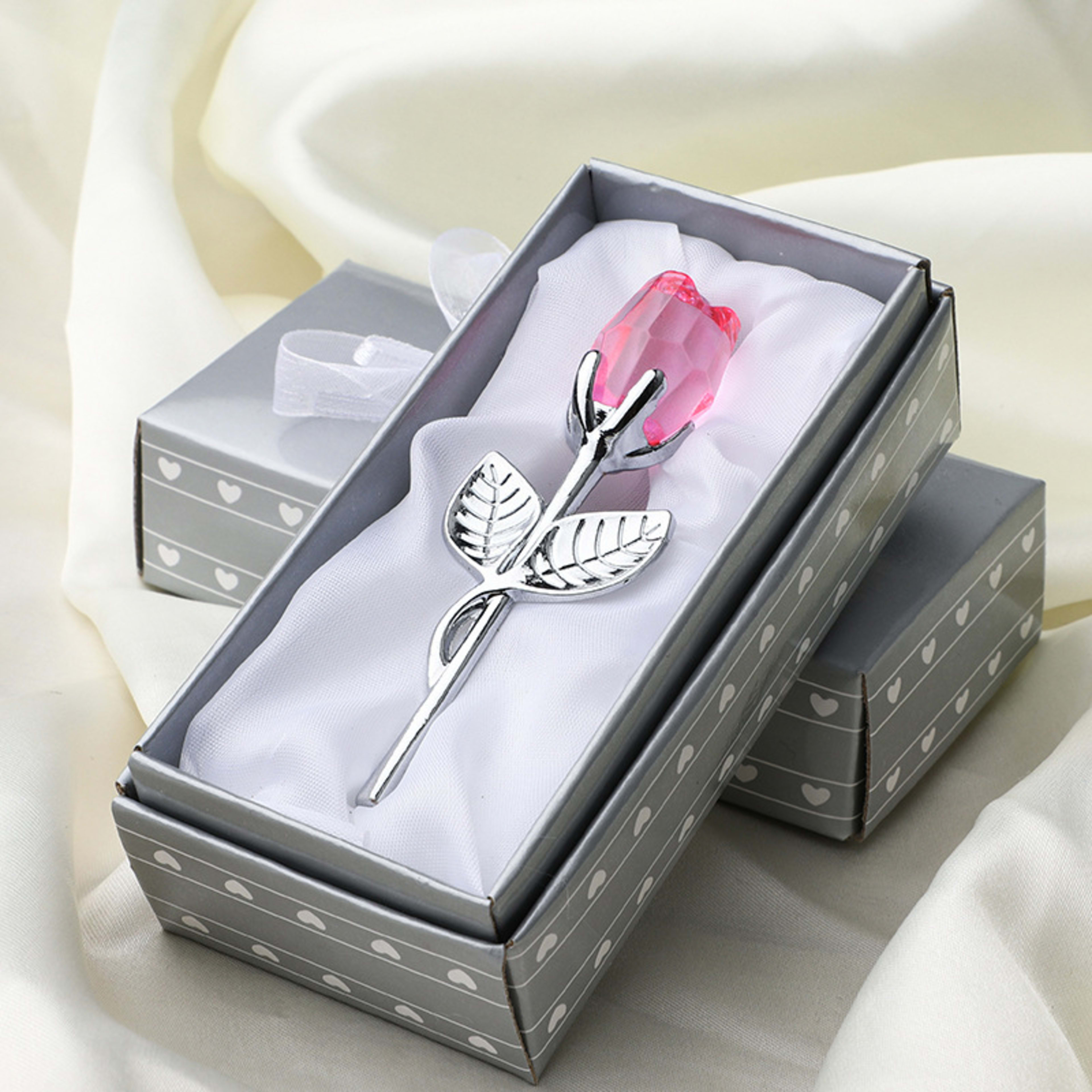 Crystal Metal Rose Valentine's Day Small Gift Wedding 5