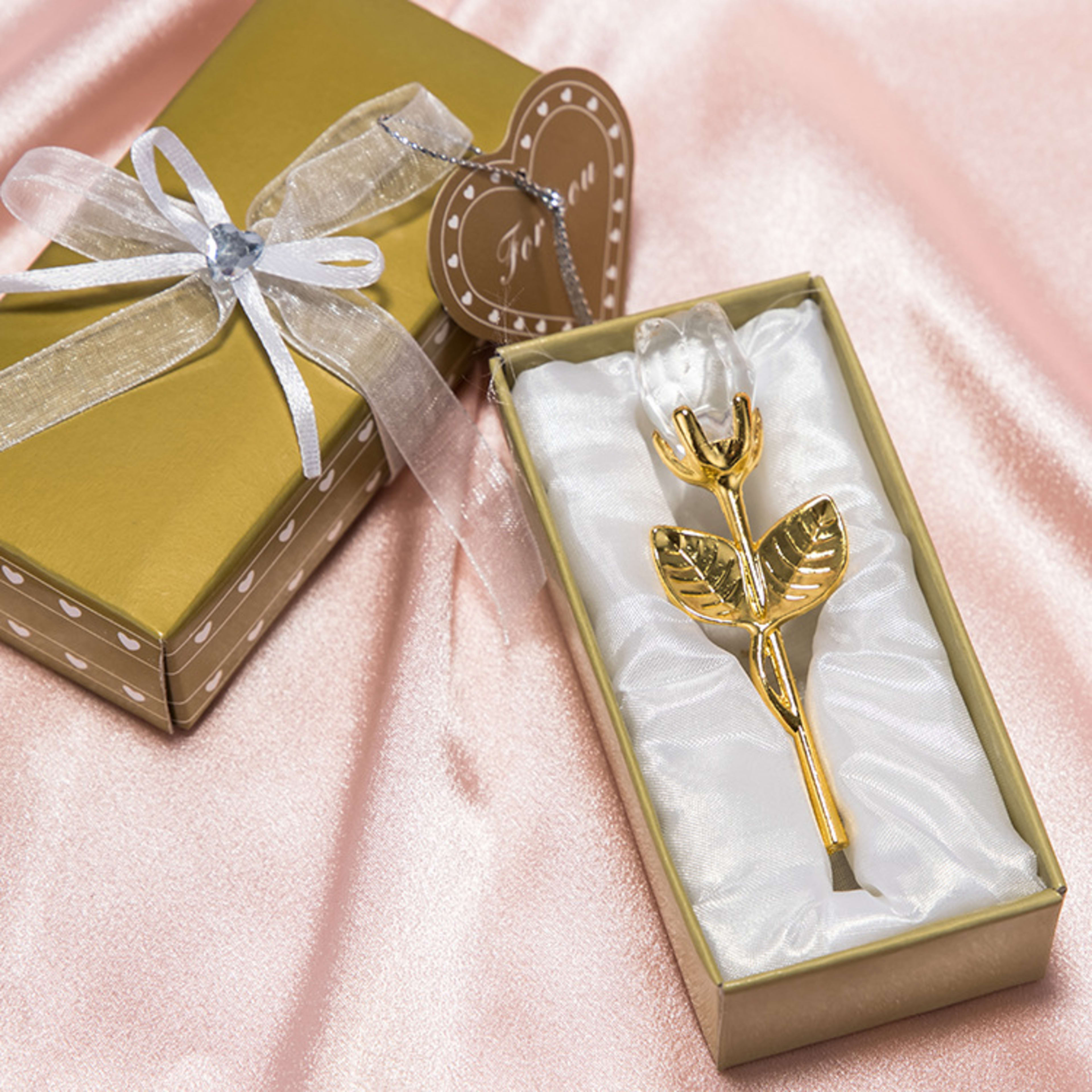 Crystal Metal Rose Valentine's Day Small Gift Wedding 17