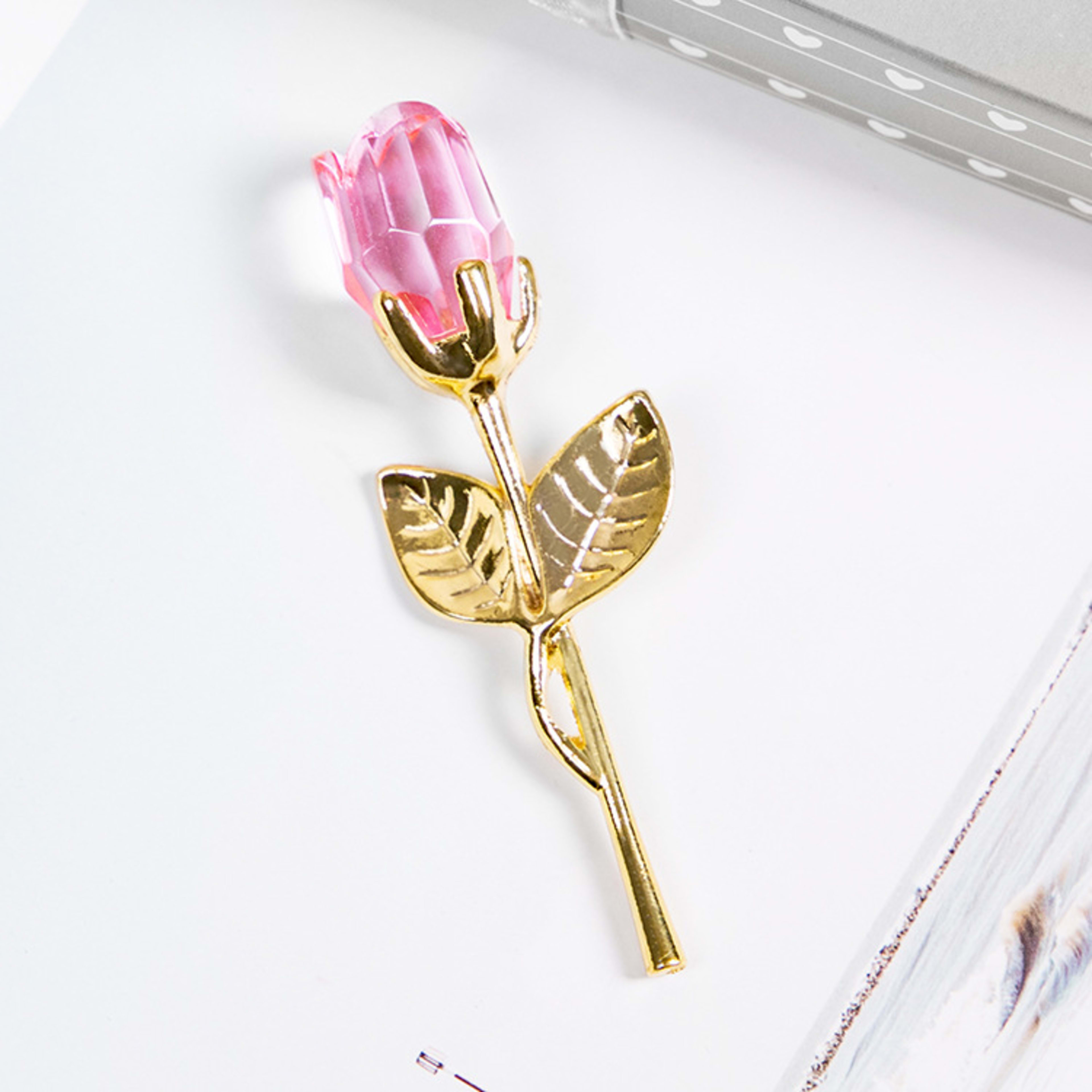Crystal Metal Rose Valentine's Day Small Gift Wedding 3