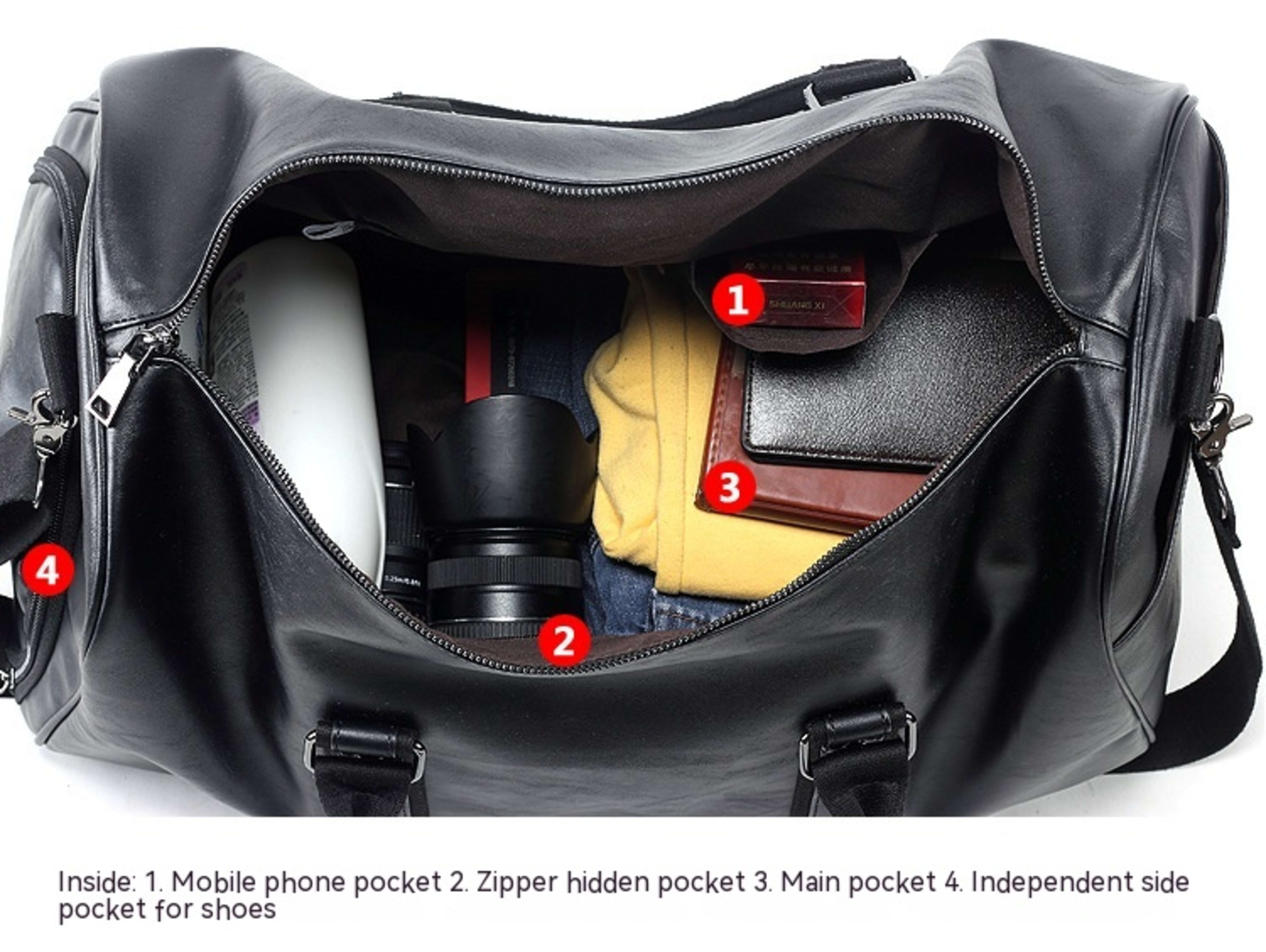 Men Travel Large Capacity Portable Messenger Bag 13