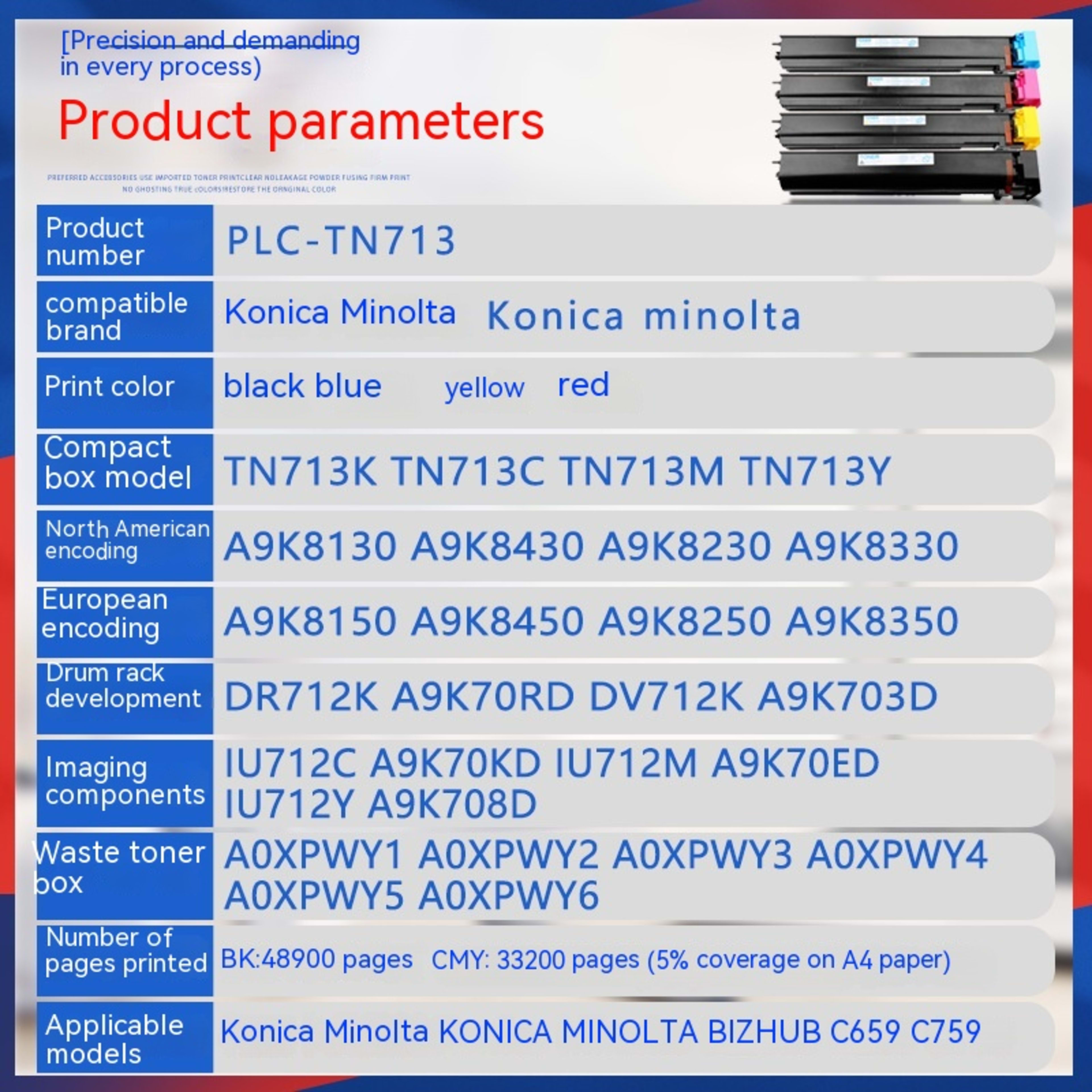 MND Powder Box Copier Cartridge Toner Cartridge Development Unit 7