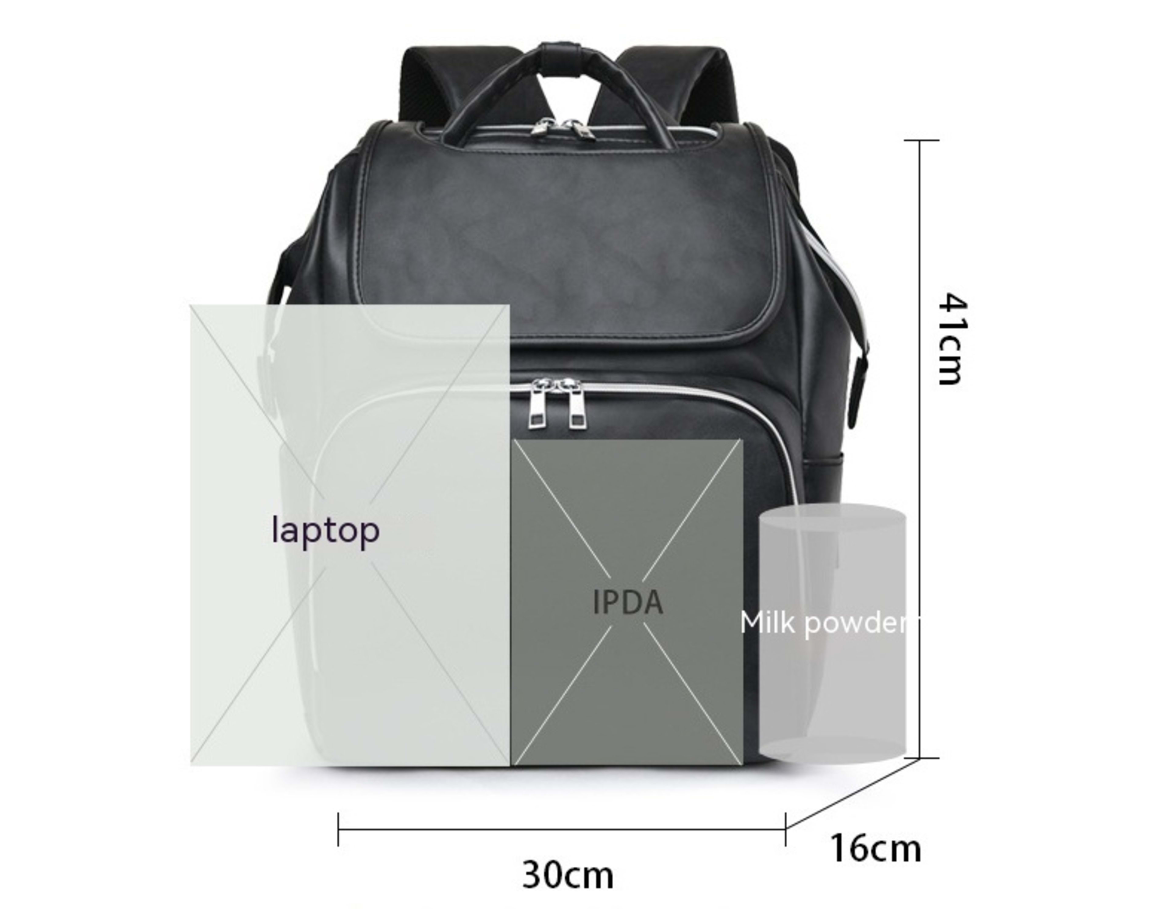 Leisure Crib Baby Diaper Bag Lightweight And Large Capacity Splash-proof Multi-purpose Shoulder Mummy Backpack 10