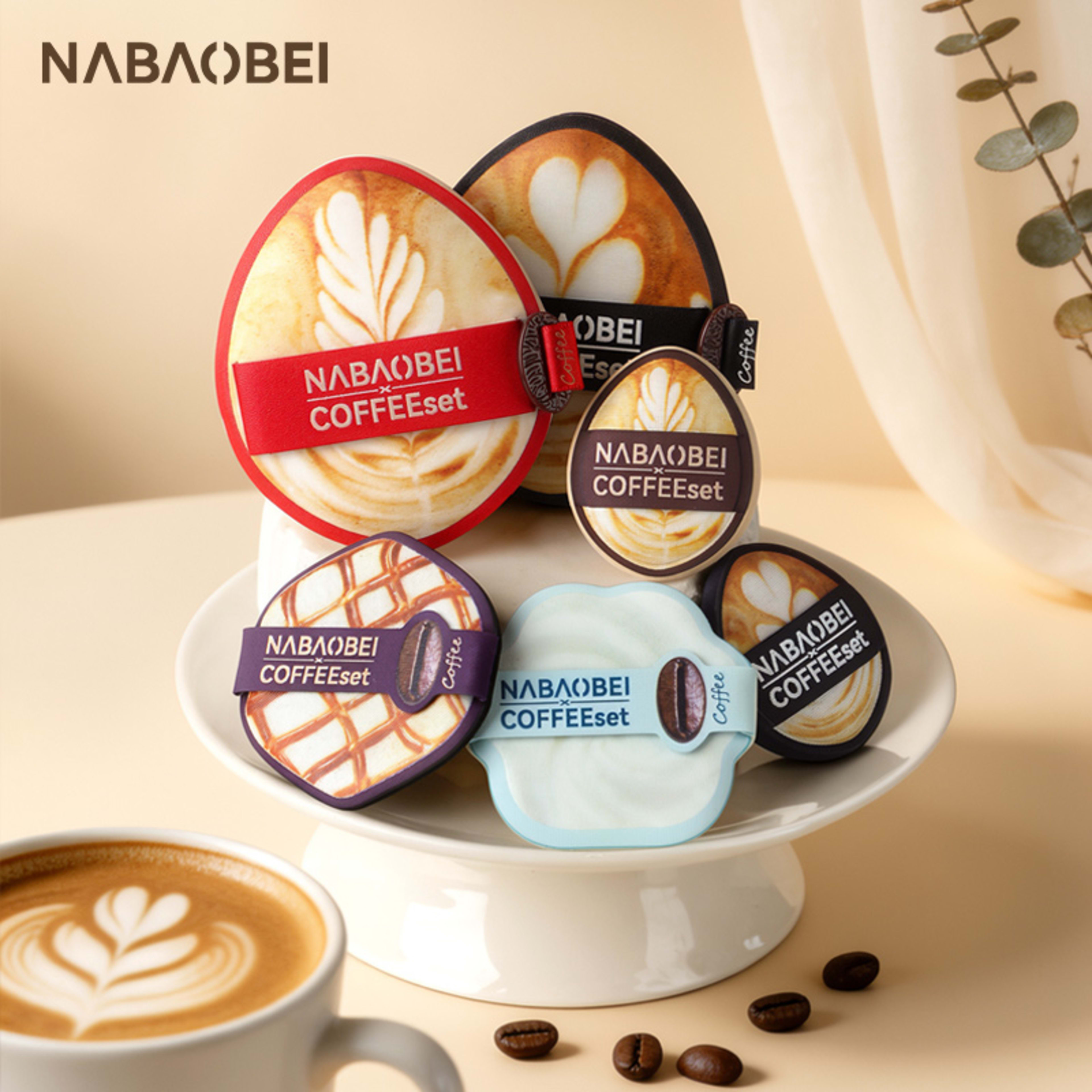 Caramel Macchiato Series Ultra-Soft Creamy Touch Sponge Combo  3Pcs Per Pack