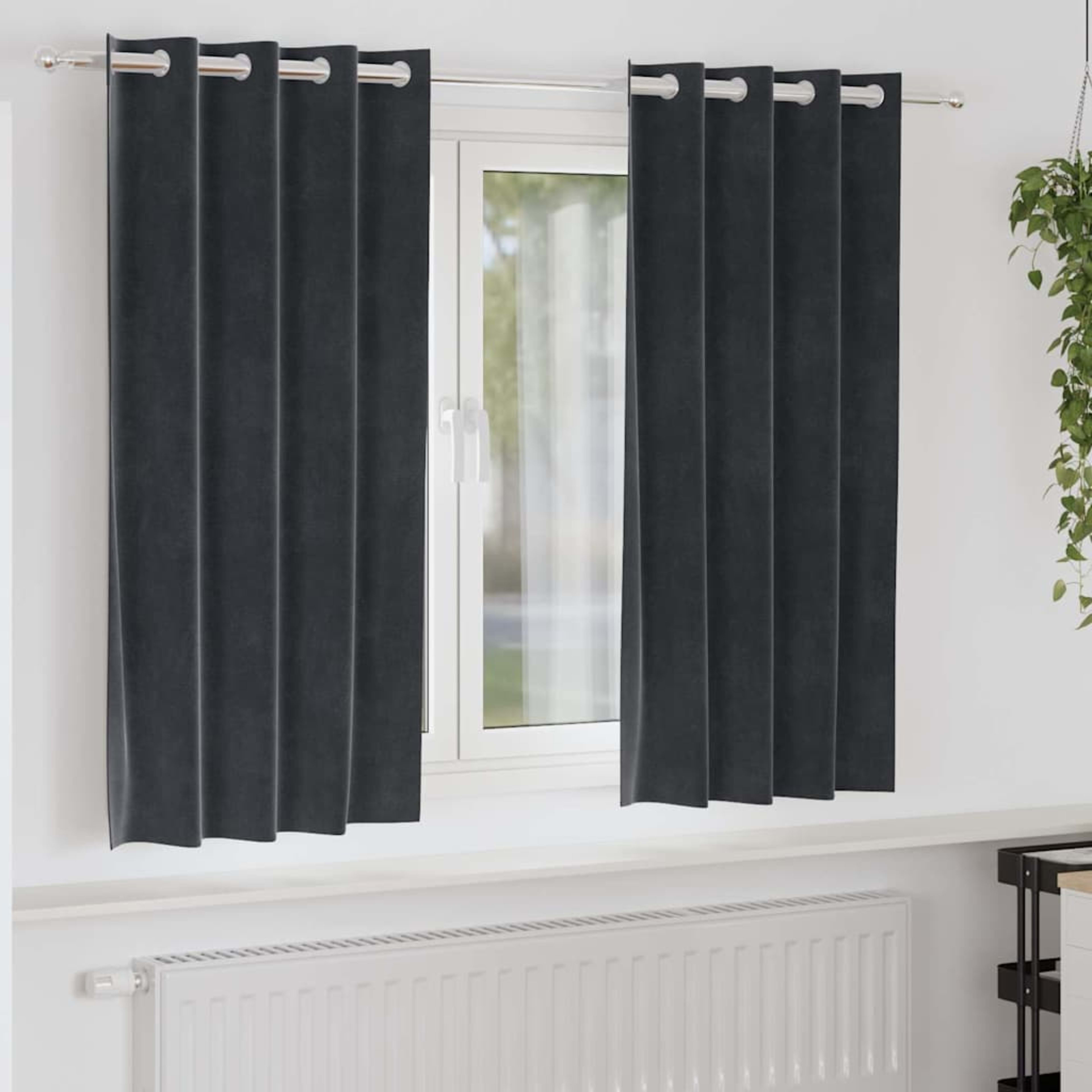 Curtains with Drapes 2 pcs Velvet 12