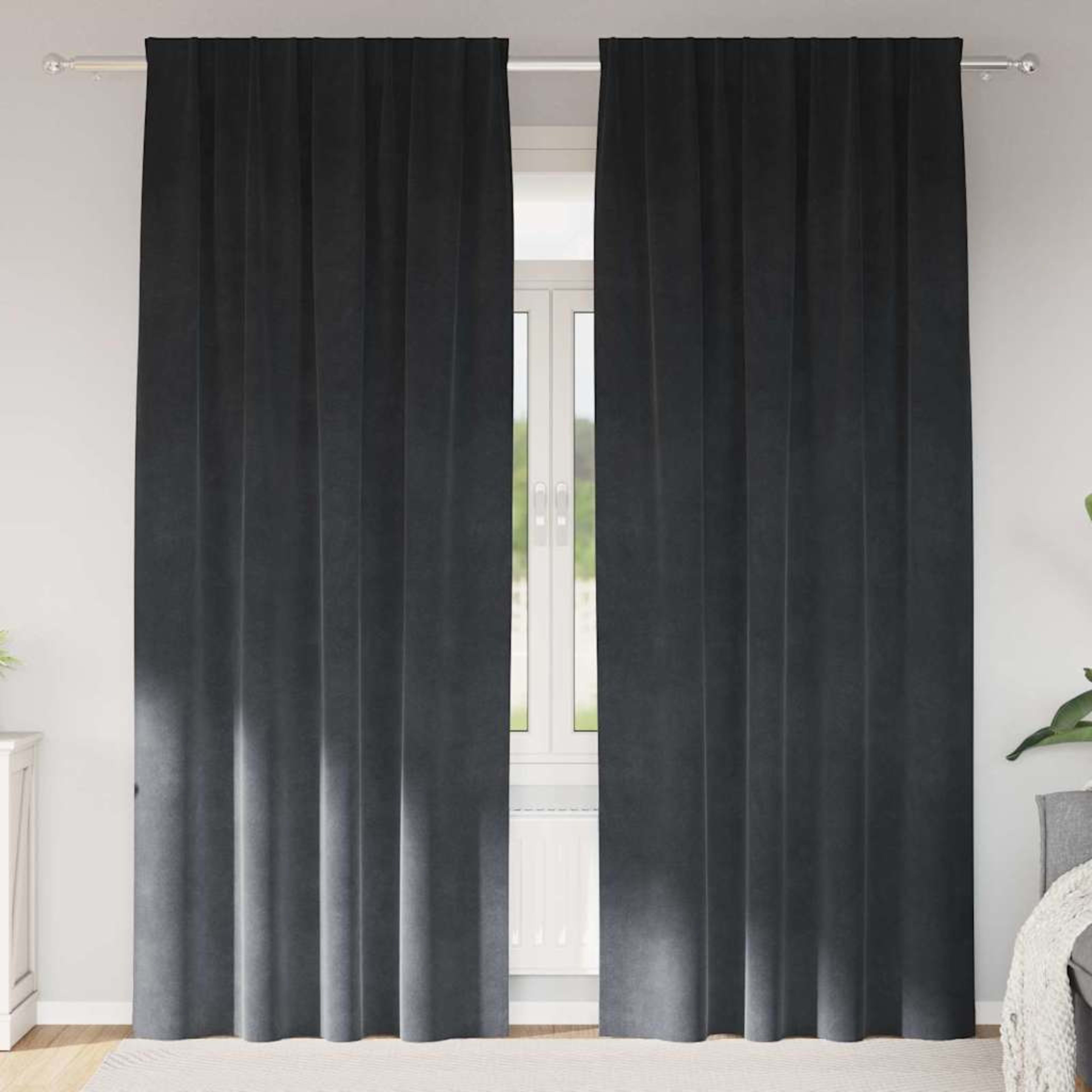 Curtains with Drapes 2 pcs Velvet 17