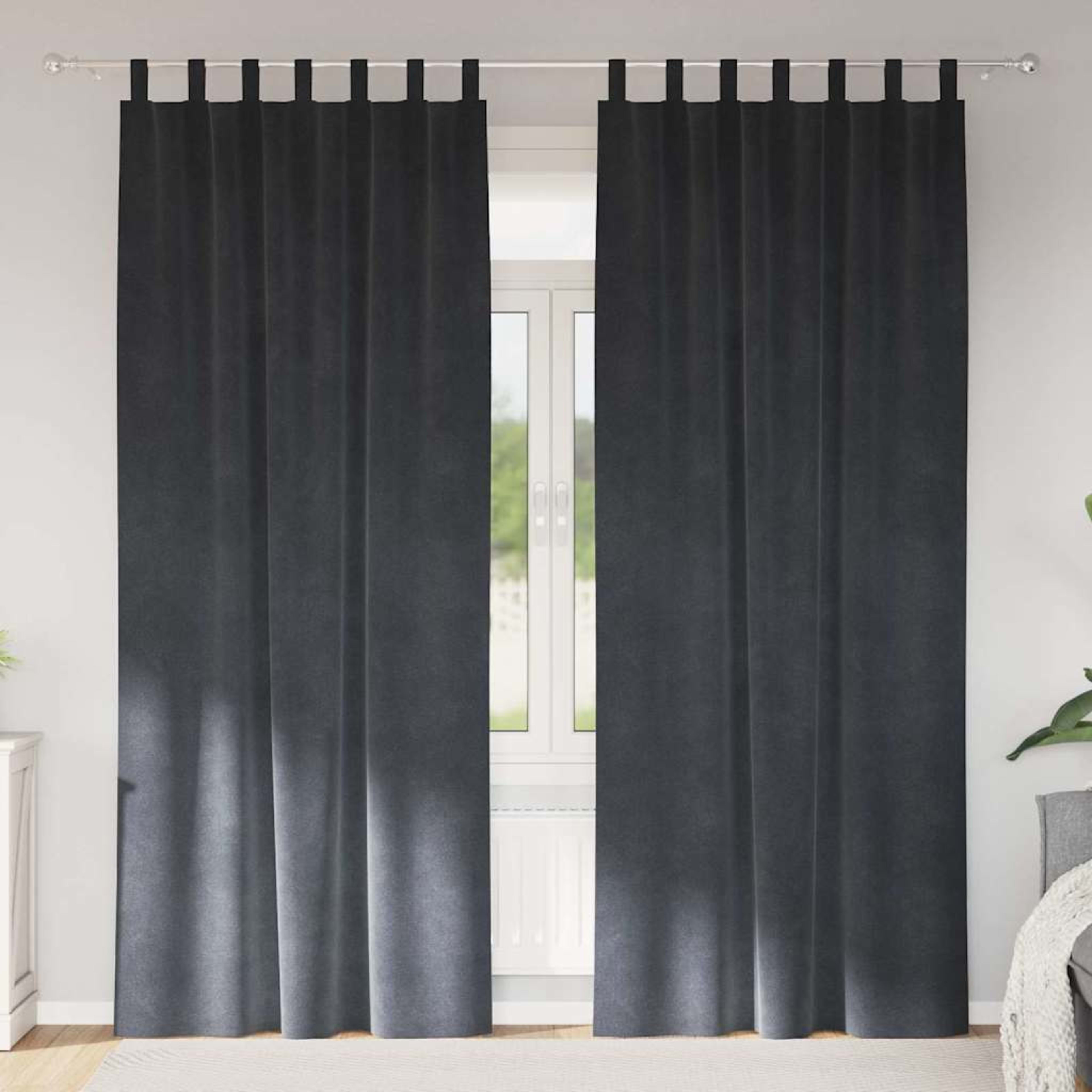 Curtains with Drapes 2 pcs Velvet 18