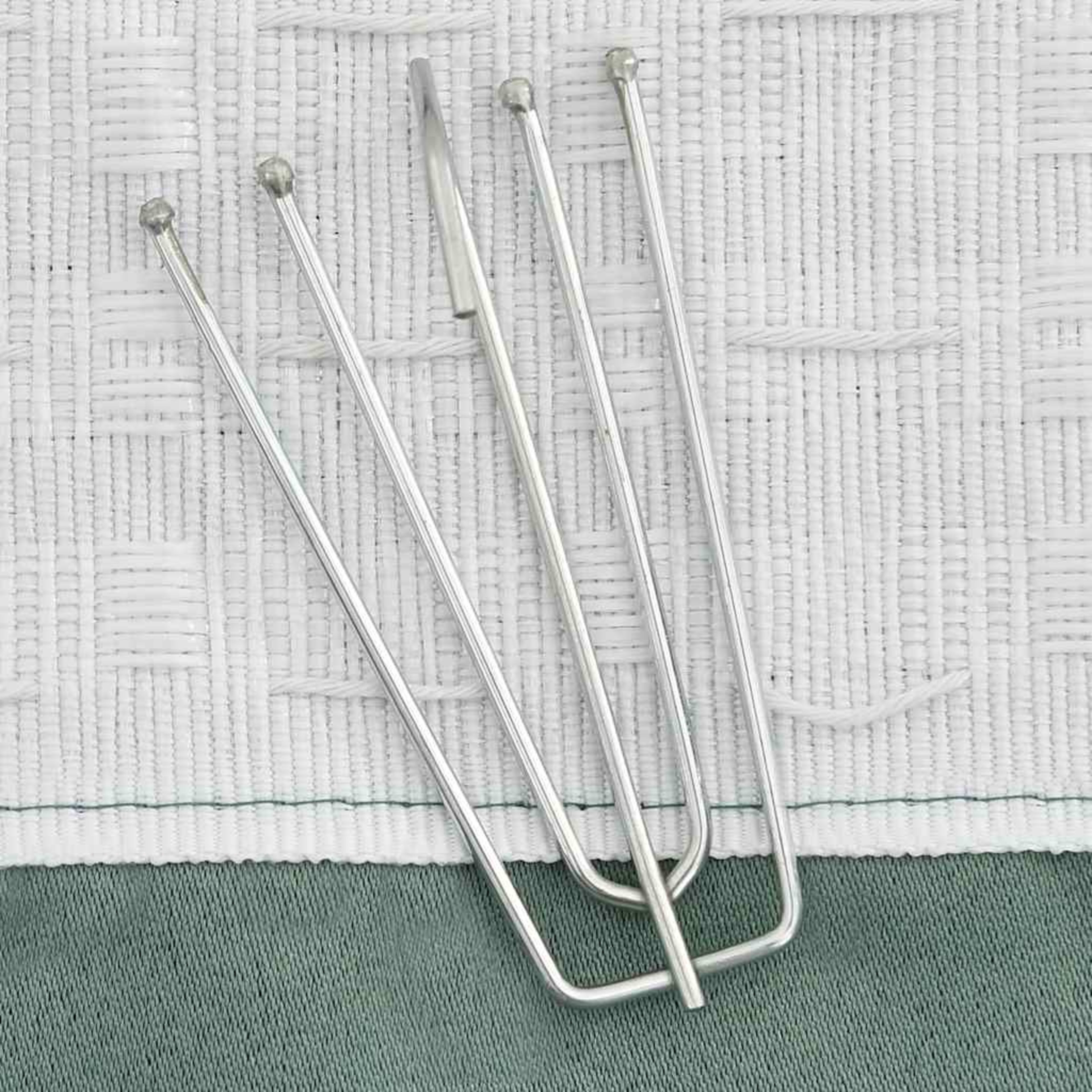 blackout curtains with hooks, linen look, 2 pieces. 3