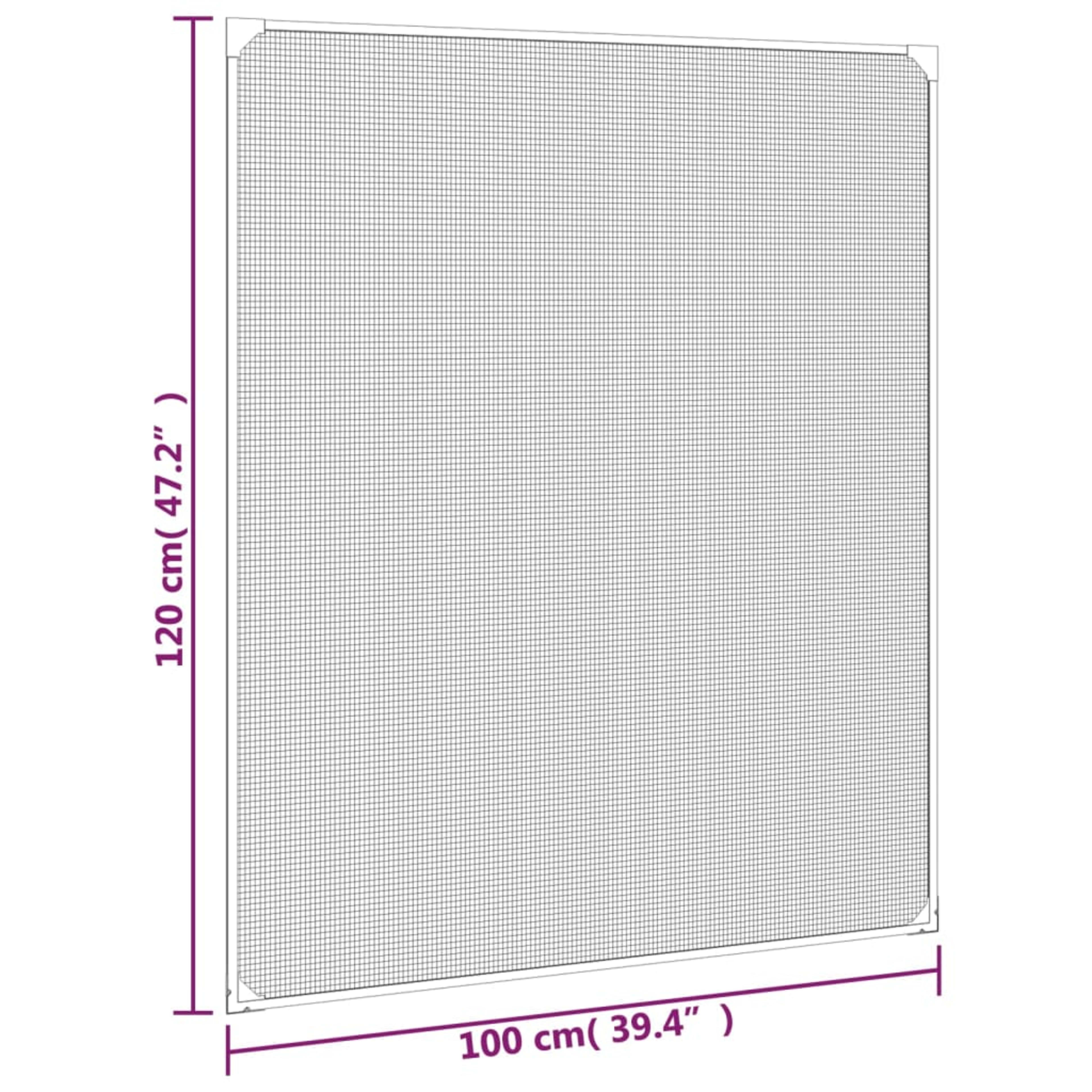 Magnetic Insect Screen for Windows Anthracite   Magnetic Insect Screen for 4