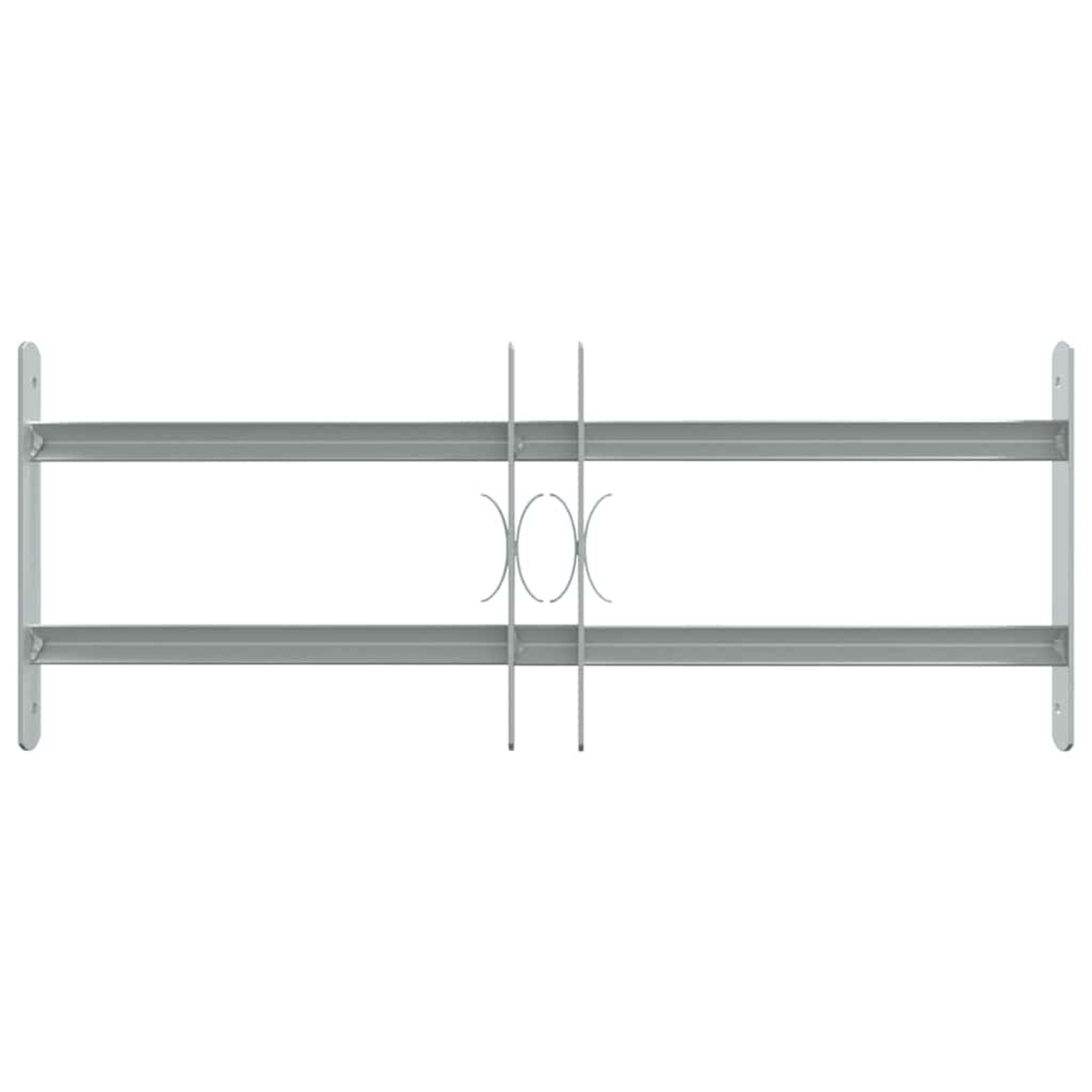 Adjustable Window Grille with 2 Crossbars 500-650 mm 1