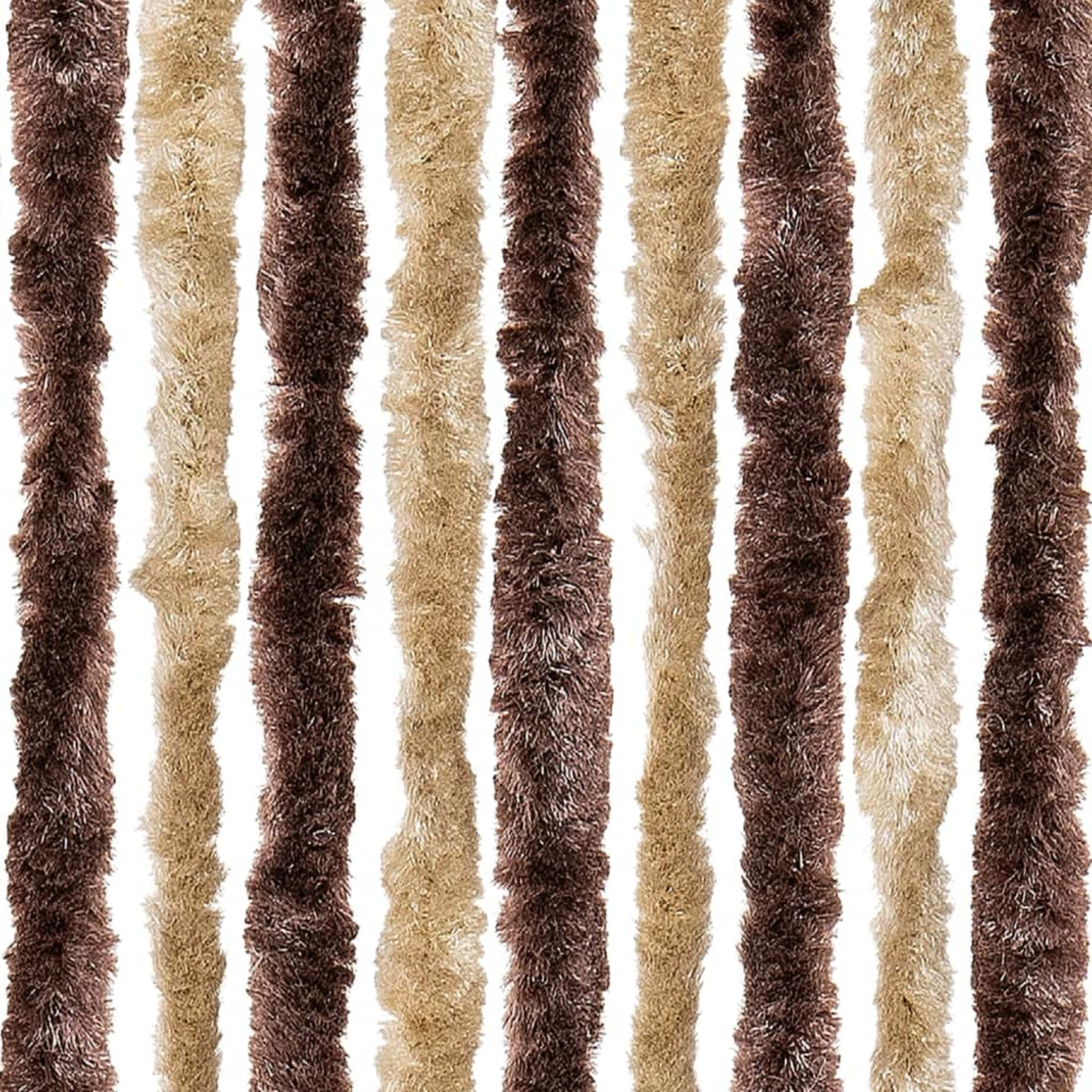 Insect Screen Curtain and Light Brown Chenille   Insect Screen Curtain and 7