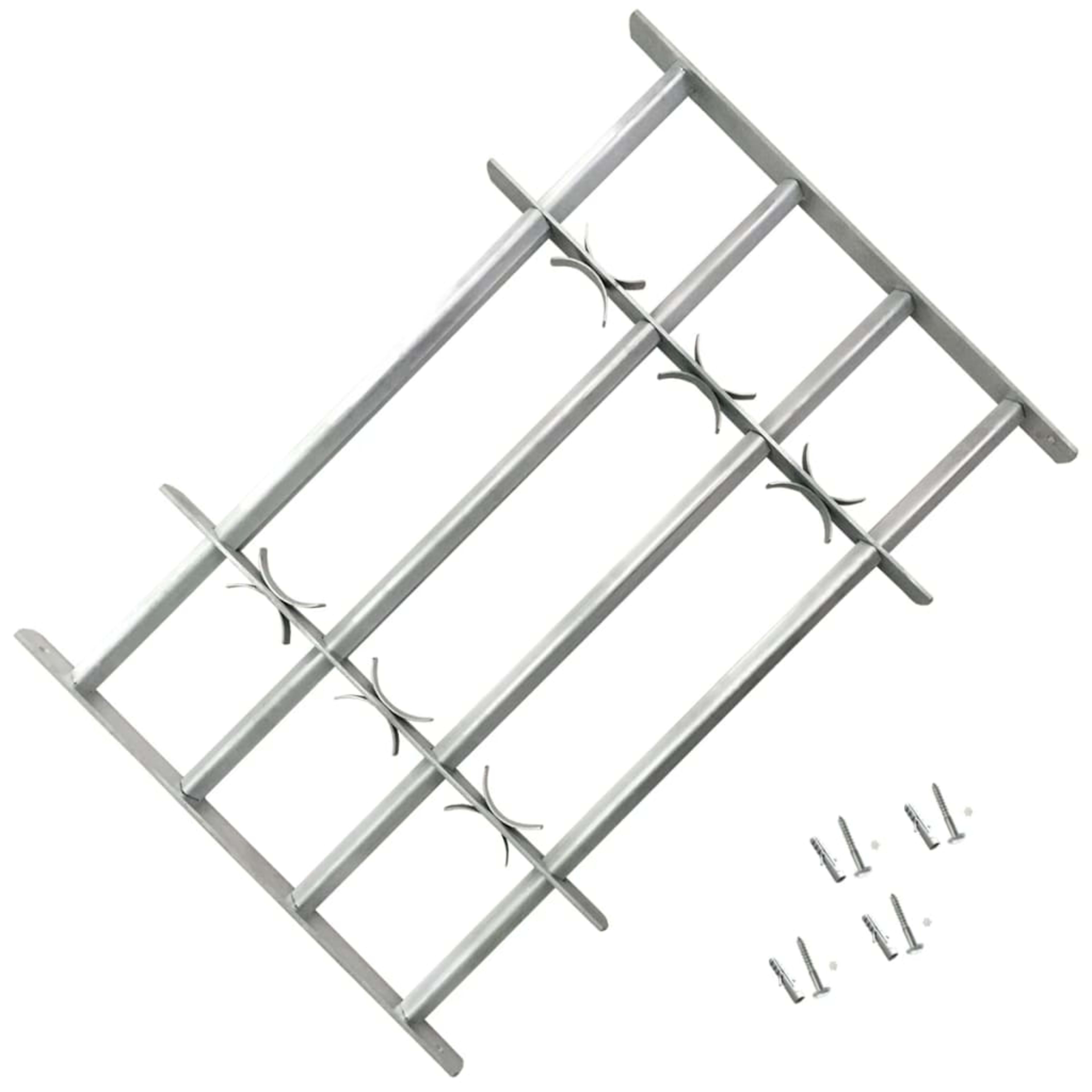 Adjustable Window Grille with 2 Crossbars 500-650 mm 11