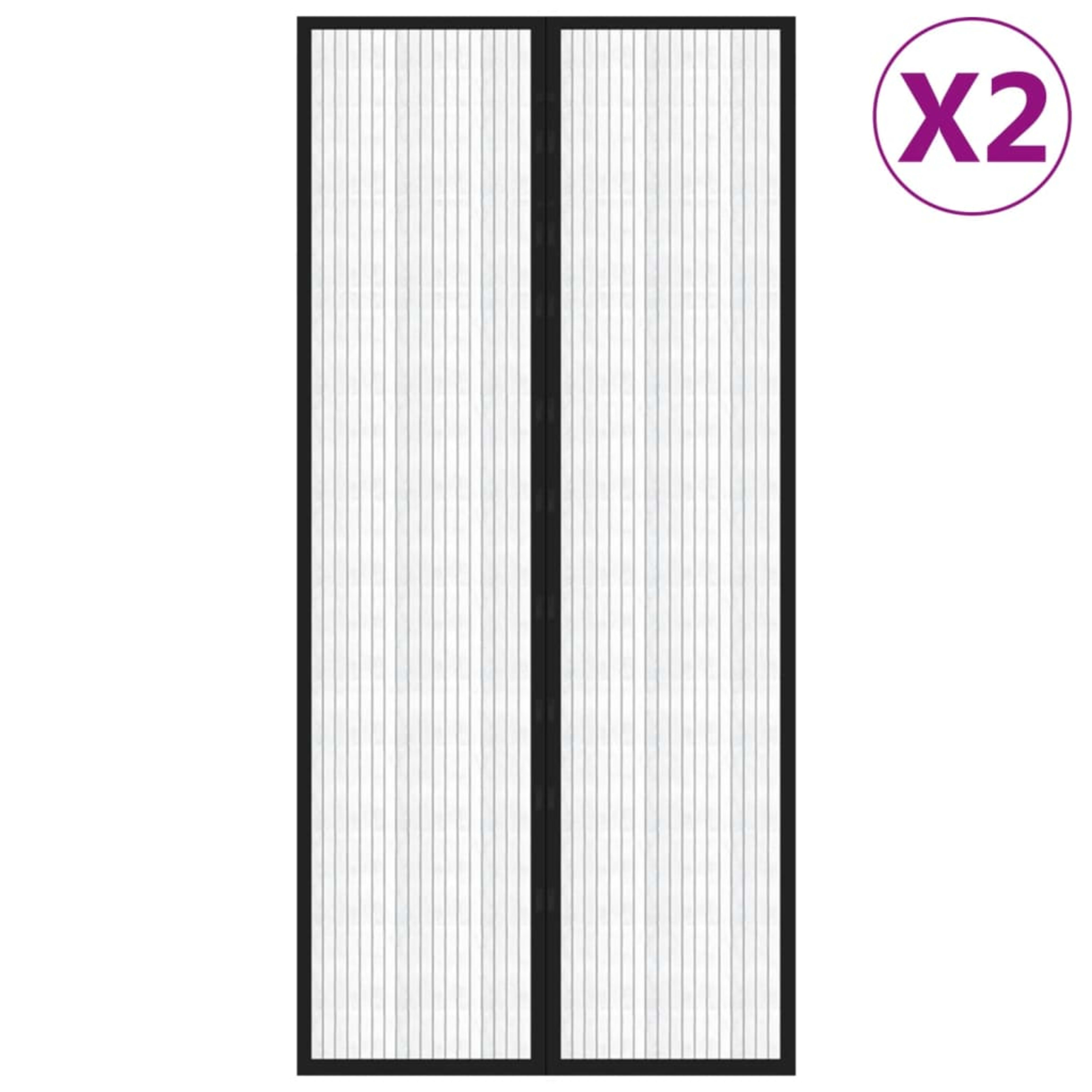 Fly Screen Door Curtains, 2 pcs. Magnetic   Fly Screen Door Curtain 2 7