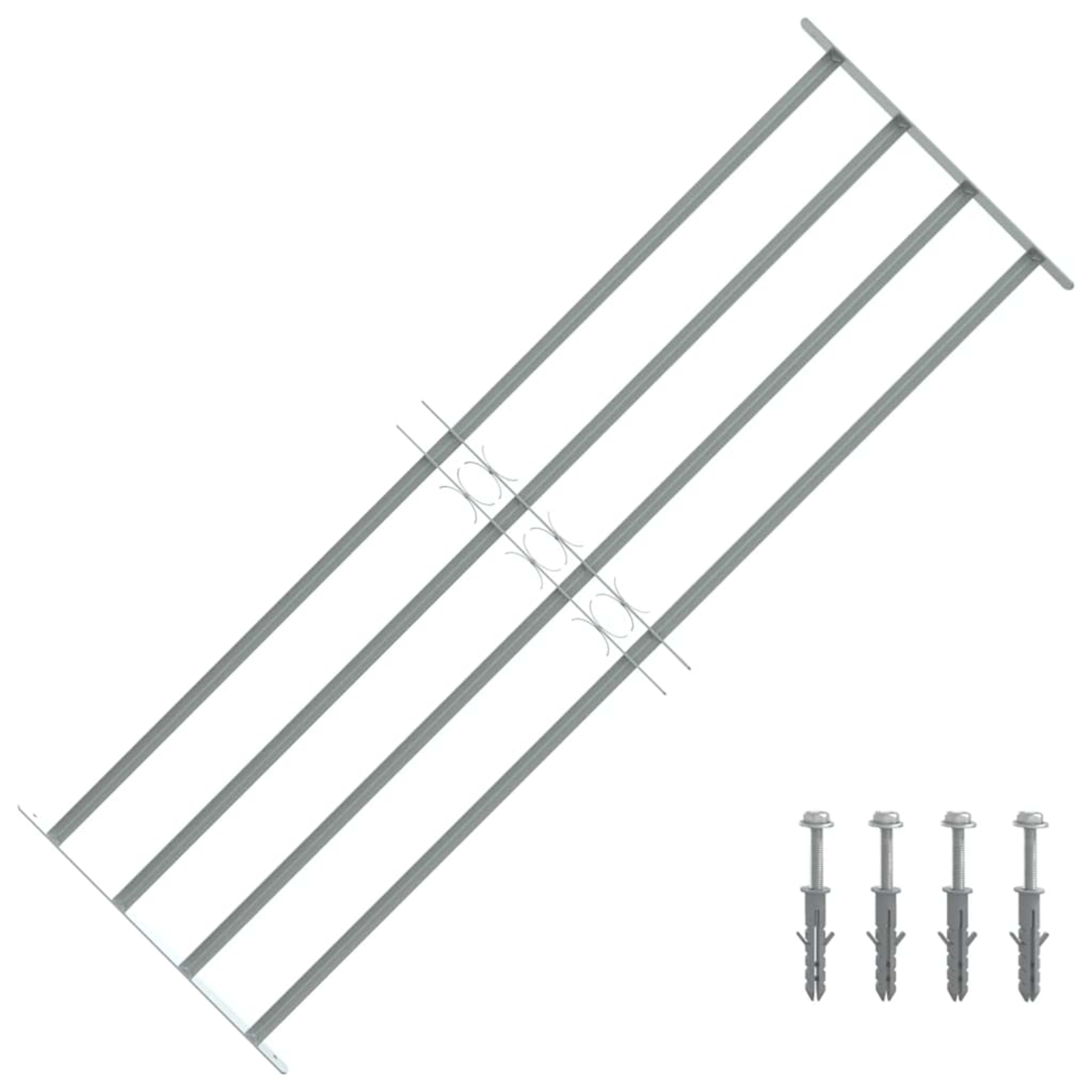 Adjustable Window Grille with 2 Crossbars 500-650 mm 13